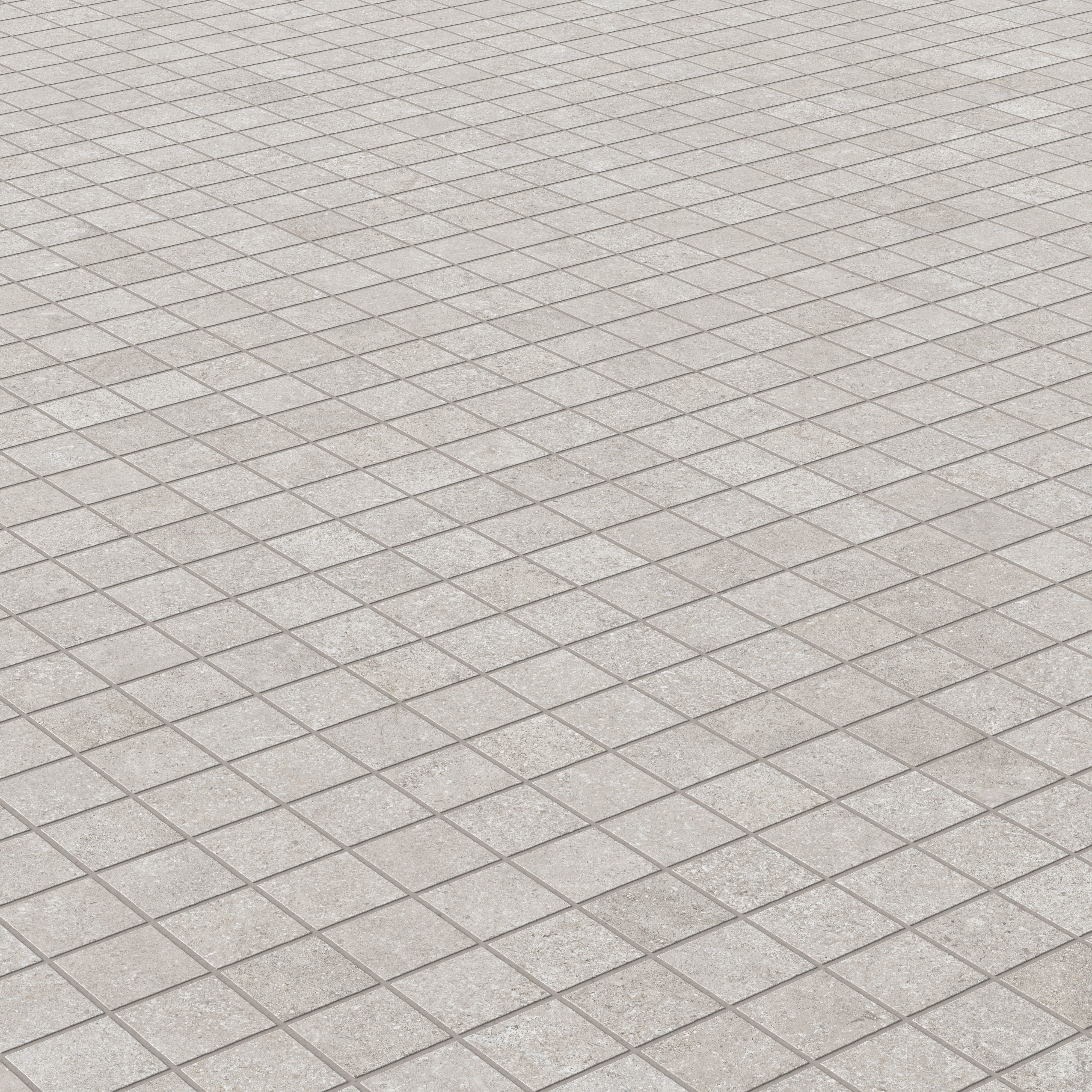 Adeline 1.5 x 1.5 Matte Porcelain Mosaic Tile in Taupe - Image 4