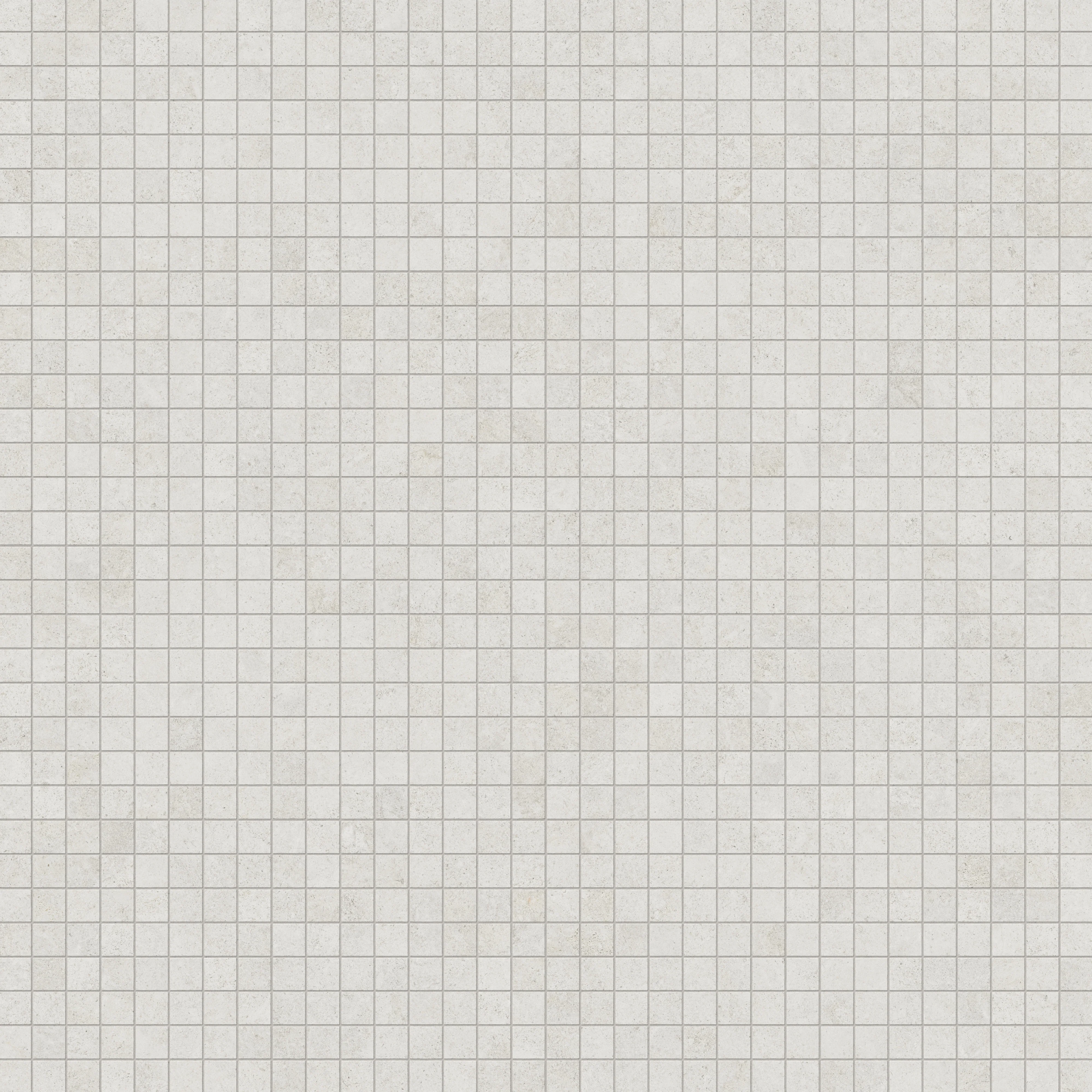 Adeline 1.5 x 1.5 Matte Porcelain Mosaic Tile in White Sand - Image 4