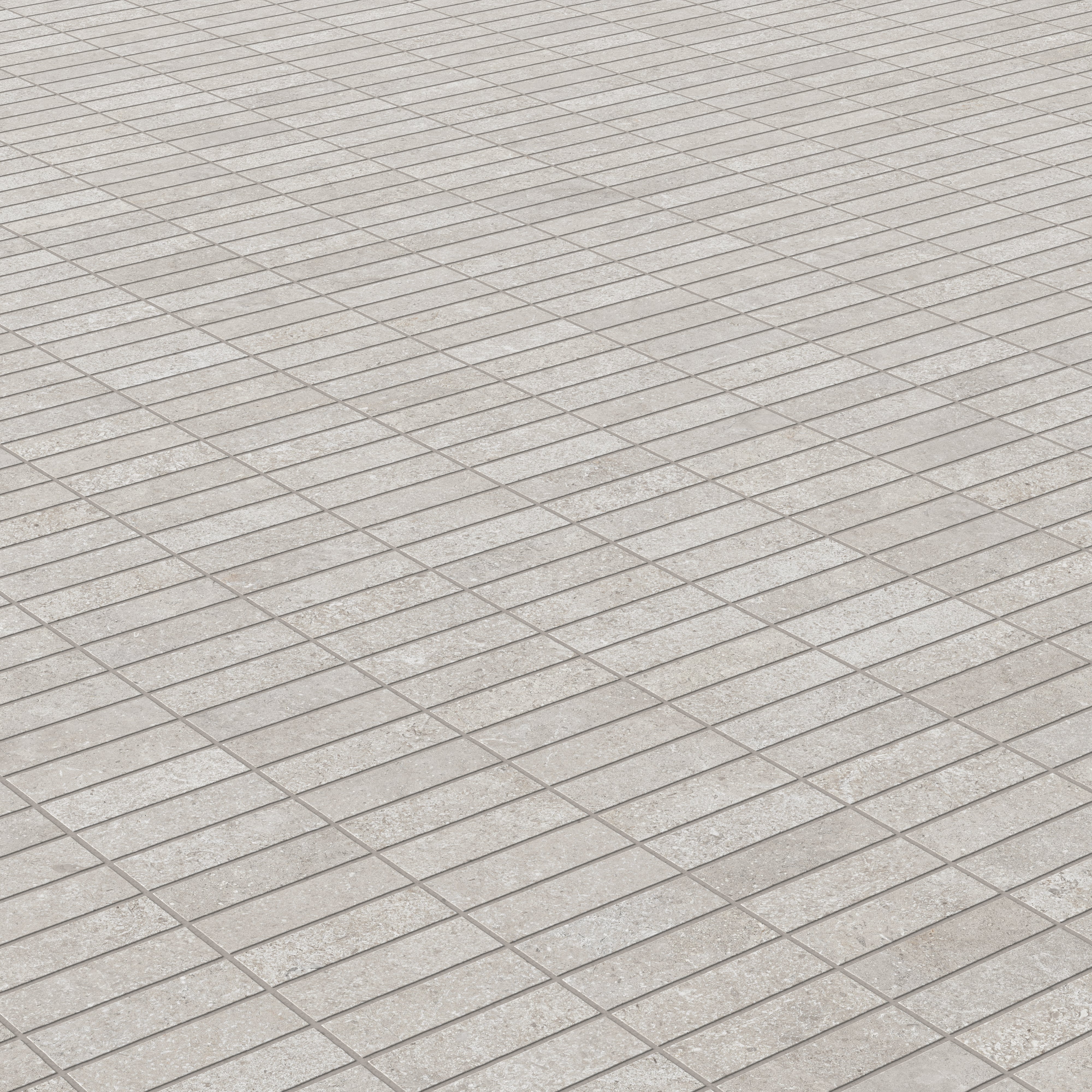 Adeline 1 x 3 Matte Porcelain Mosaic Tile in Taupe - Image 4
