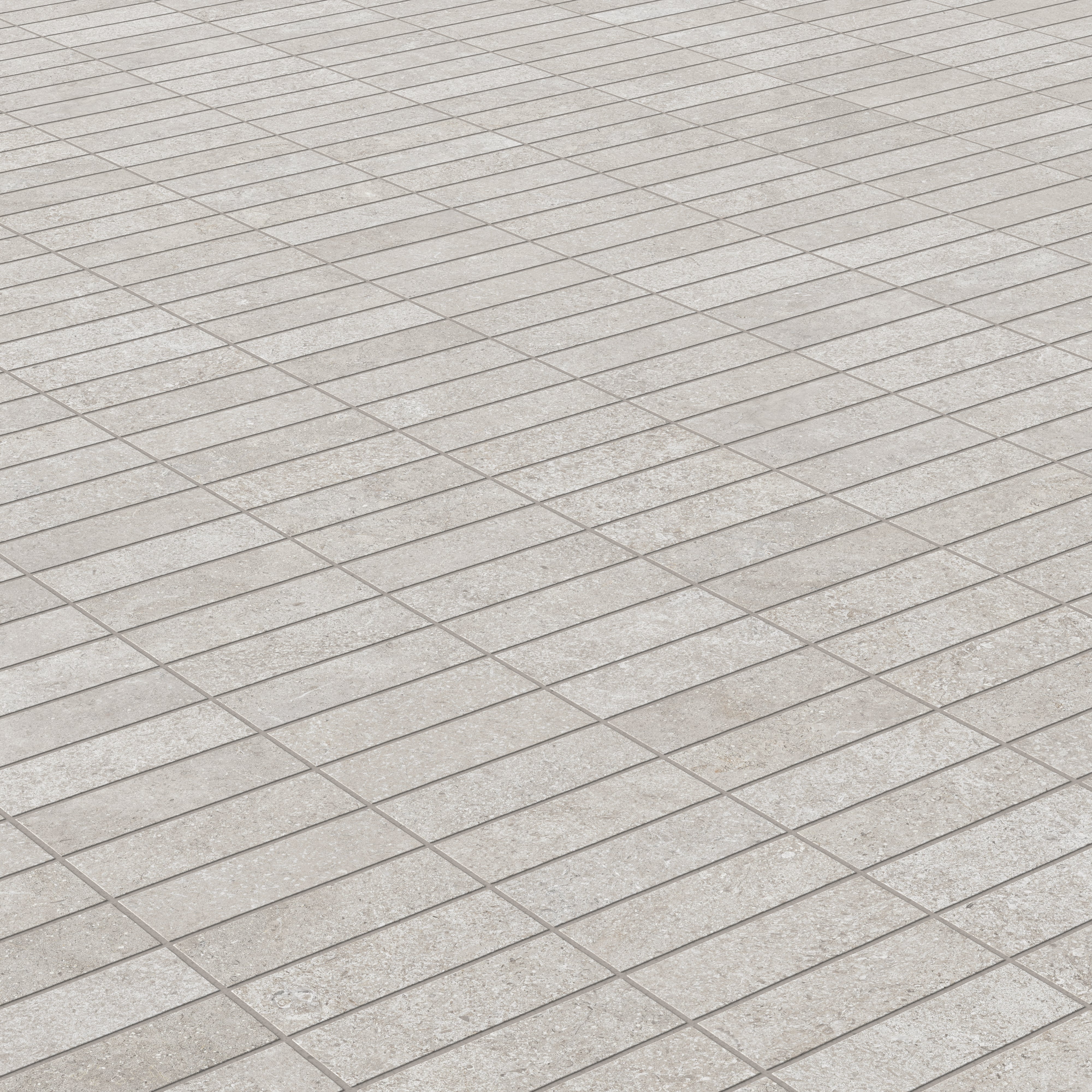 Adeline 1 x 4 Matte Porcelain Mosaic Tile in Taupe - Image 4