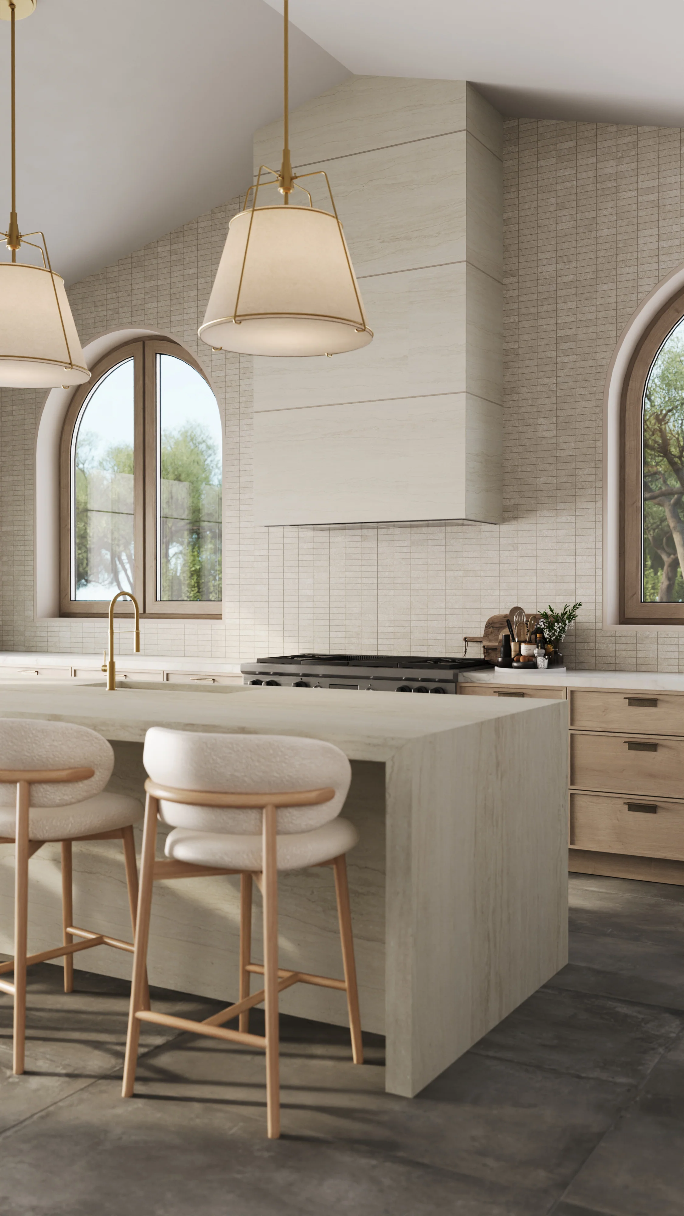Adeline 1 x 4 Matte Porcelain Mosaic Tile in Taupe - Image 7