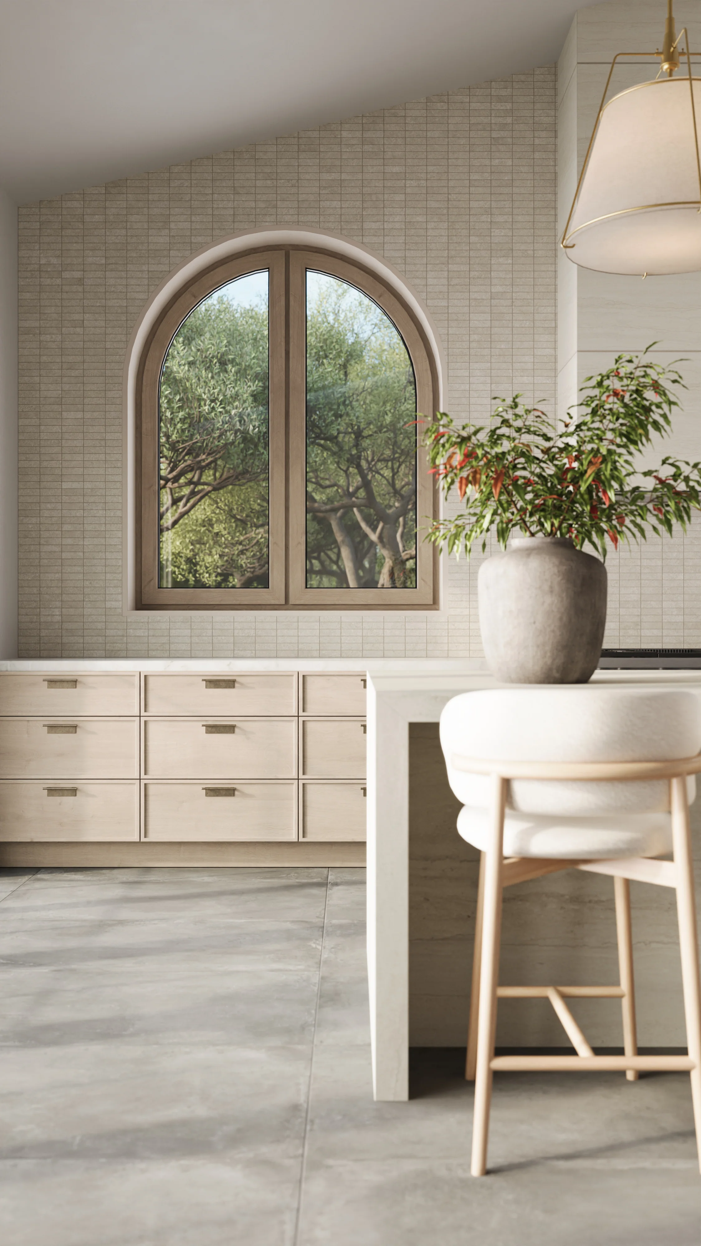 Adeline 1 x 4 Matte Porcelain Mosaic Tile in Taupe - Image 8