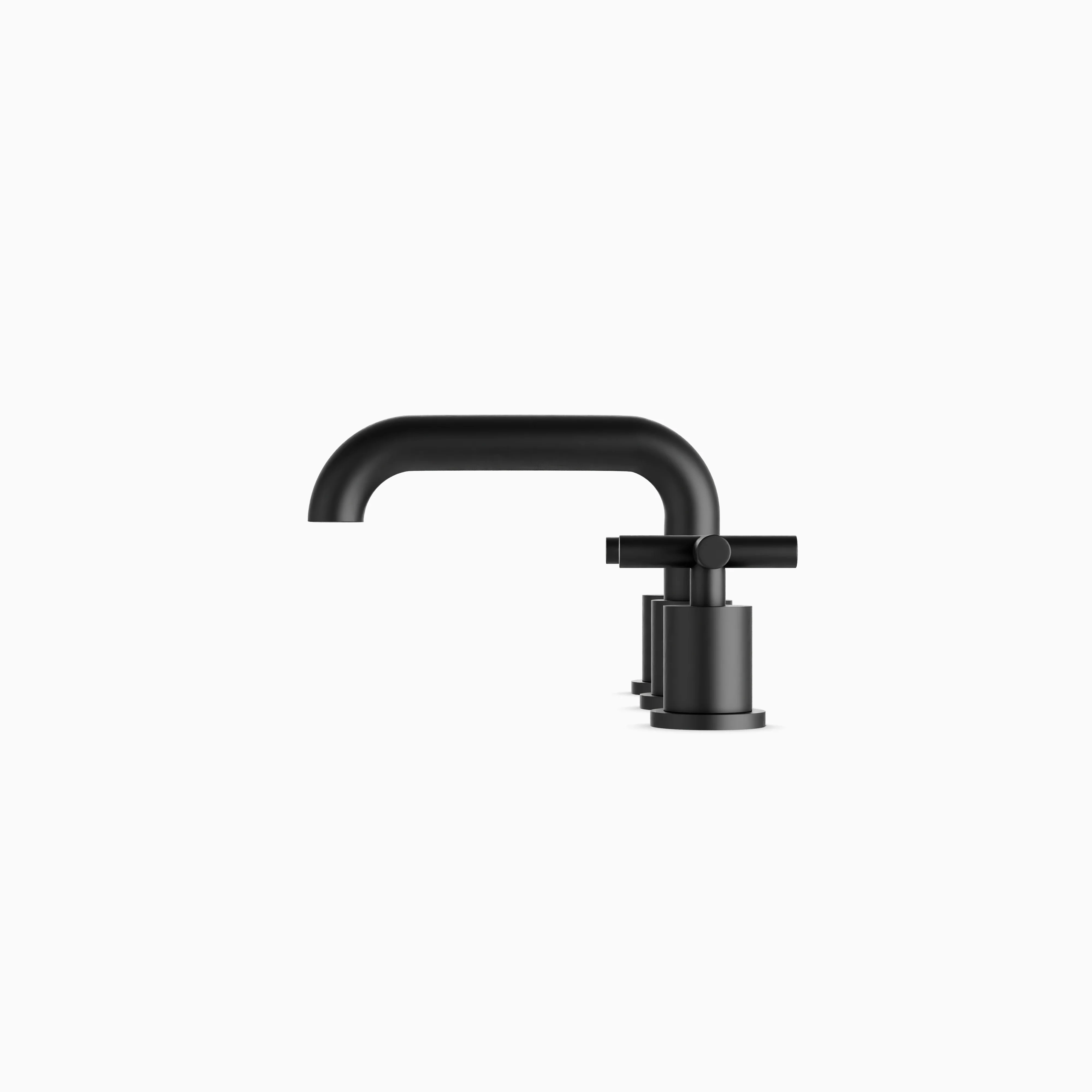 Alder 8" Widespread Bathroom Faucet With Low Spout & Cross Handles in Matte Black - Image 3