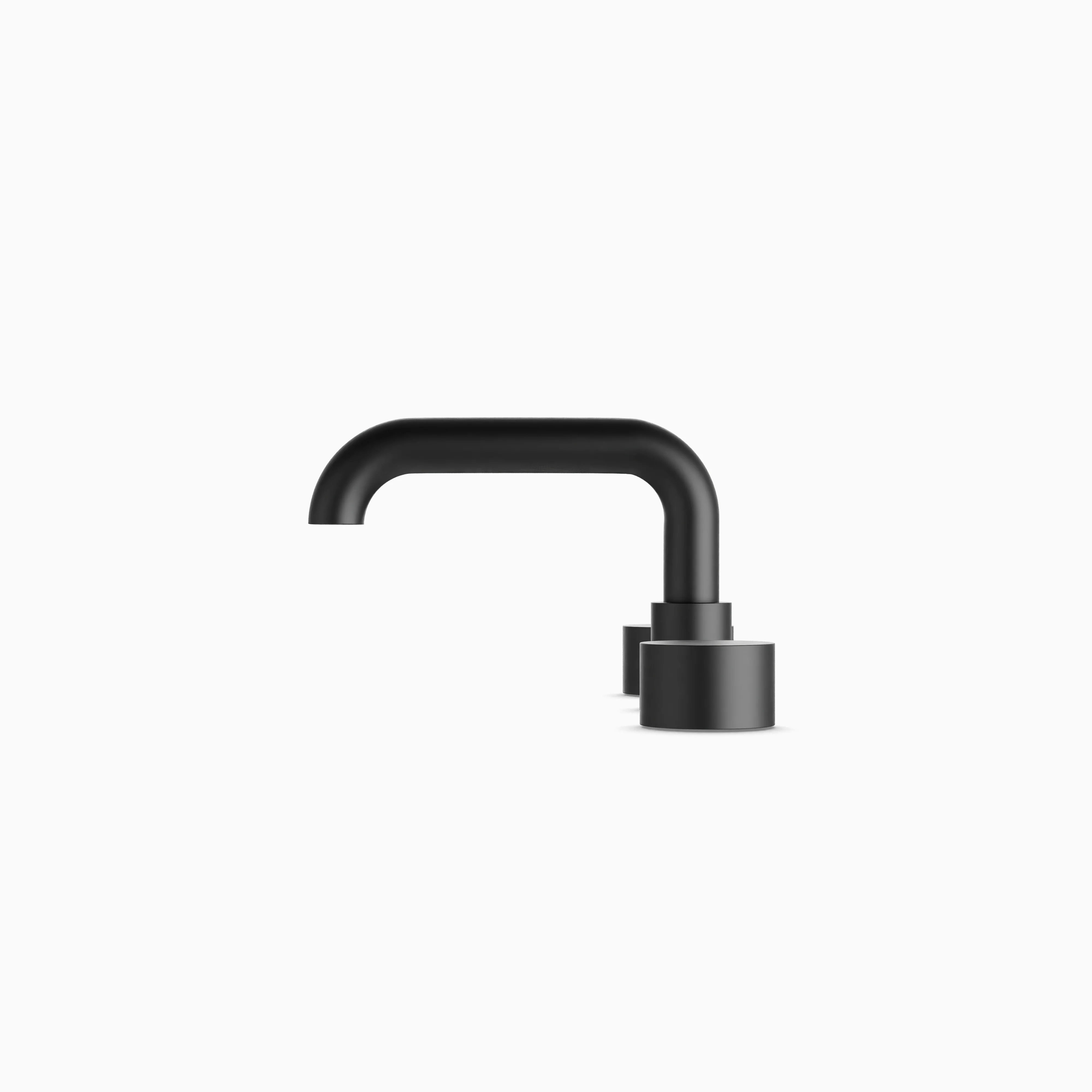 Alder 8" Widespread Bathroom Faucet With Low Spout & Disc Handles in Matte Black - Image 3