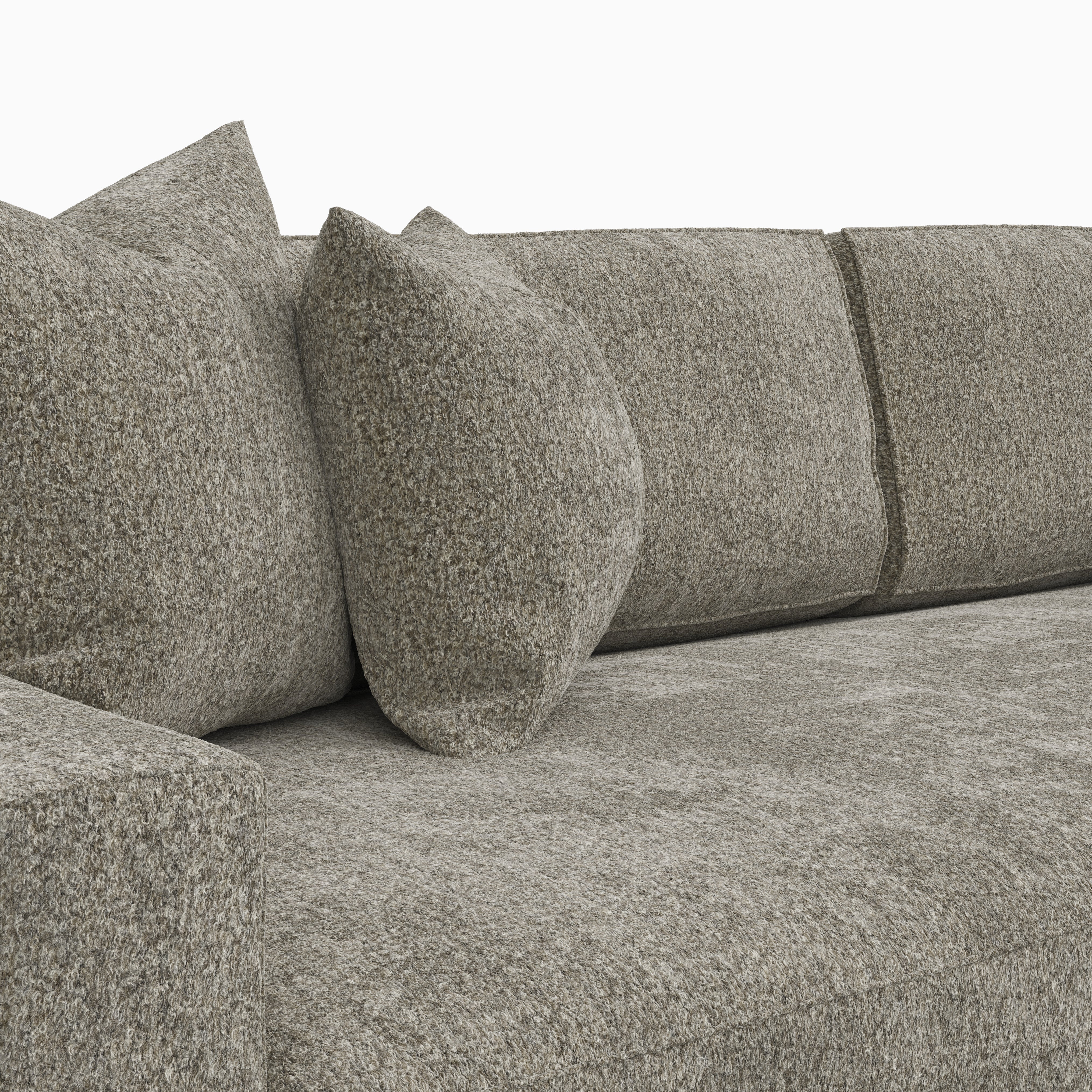 Aleric Sofa in Mushroom, 110" - Image 3