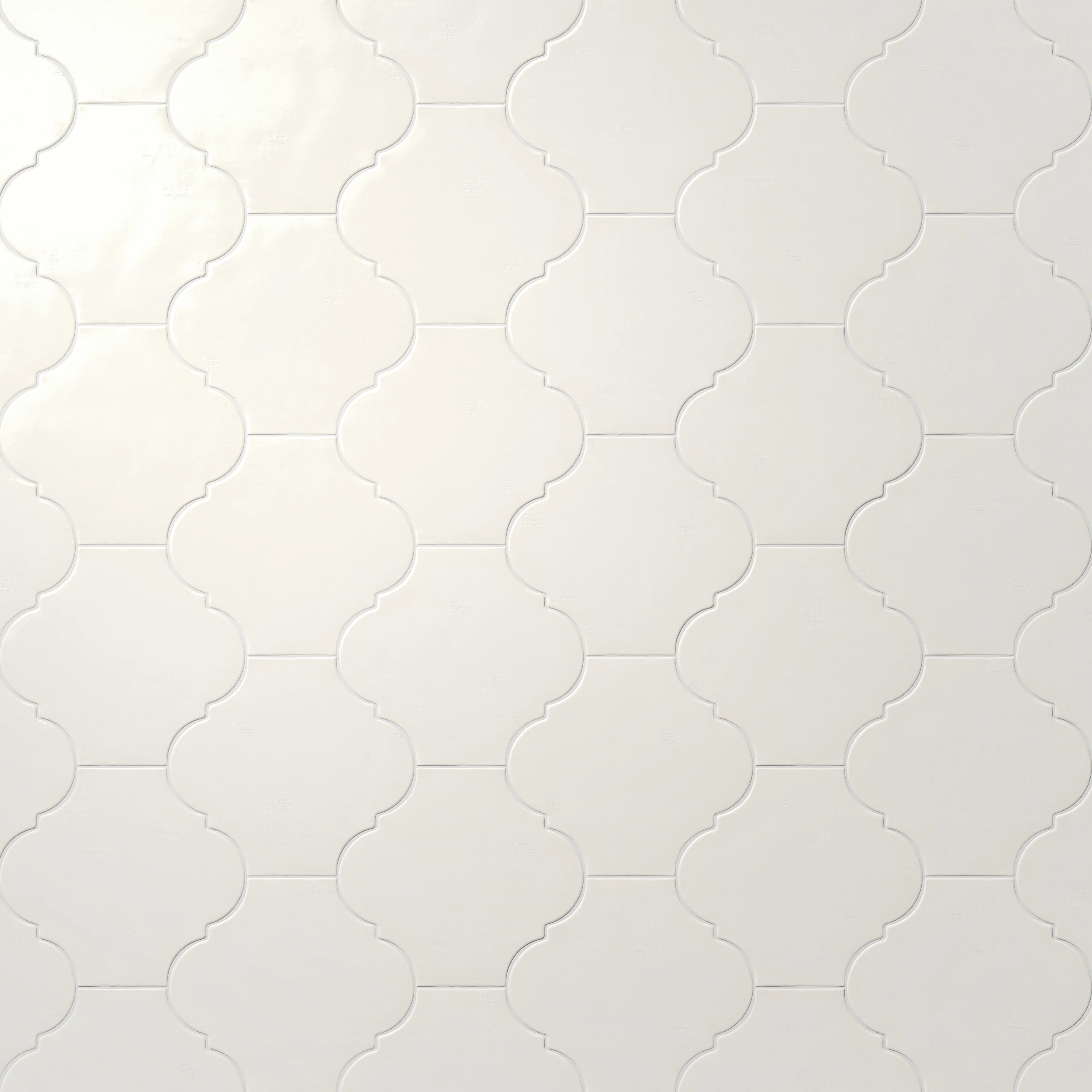 Amaya 10 x 11 Glossy Porcelain Lantern Tile in Canvas - Image 4