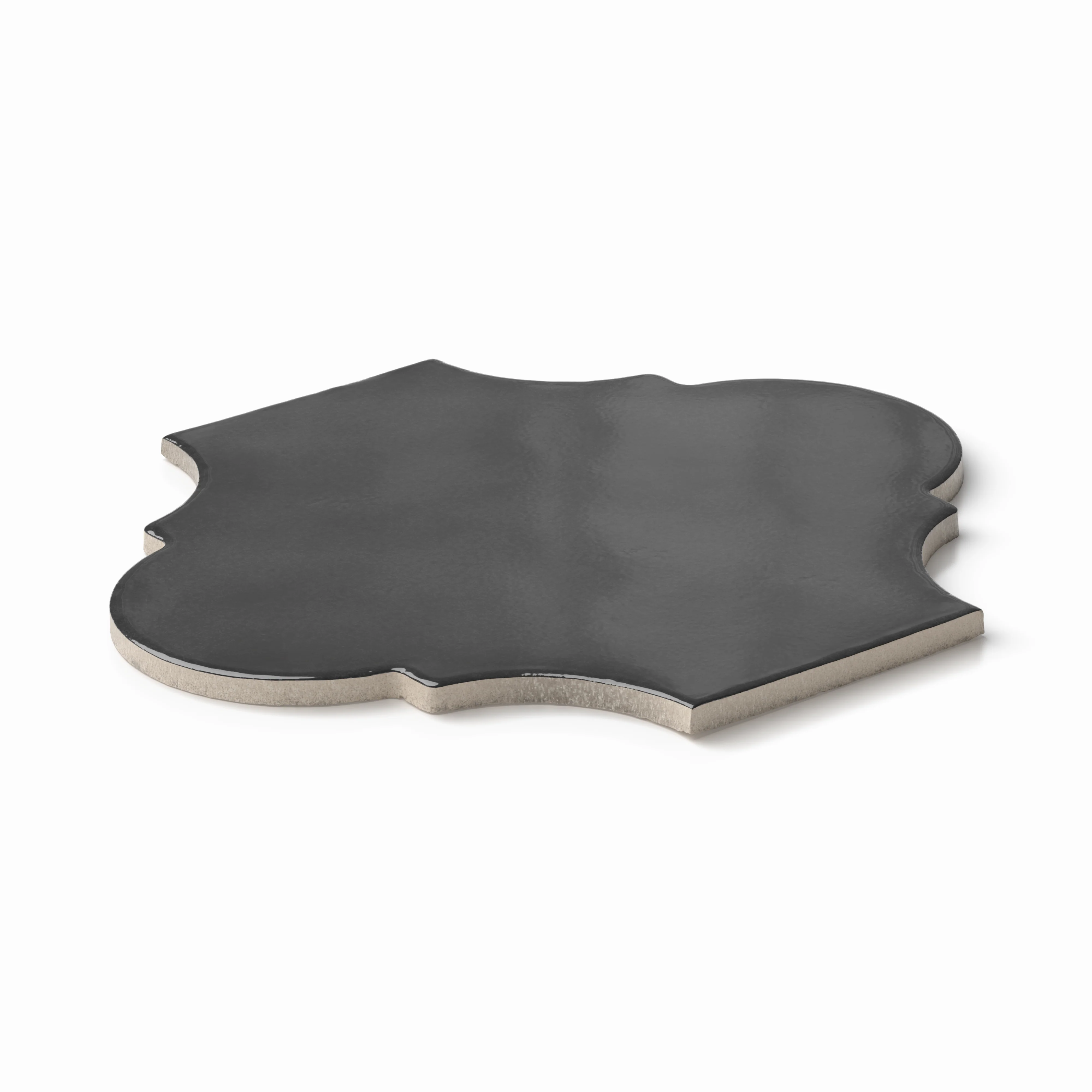 Amaya 10 x 11 Glossy Porcelain Lantern Tile in Midnight - Image 4