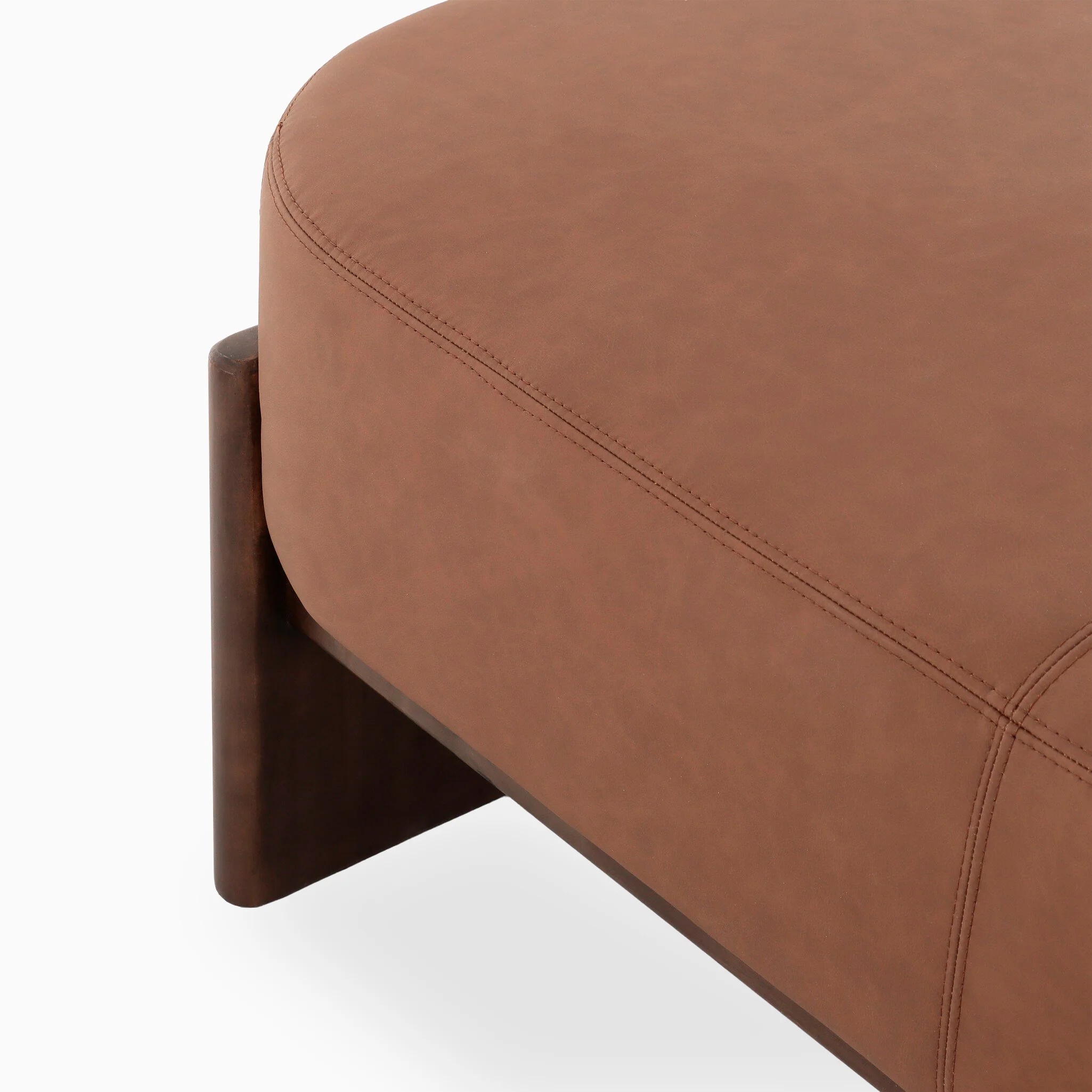 Amira Accent Bench in Maestro Cigar, 75.5" - Image 6