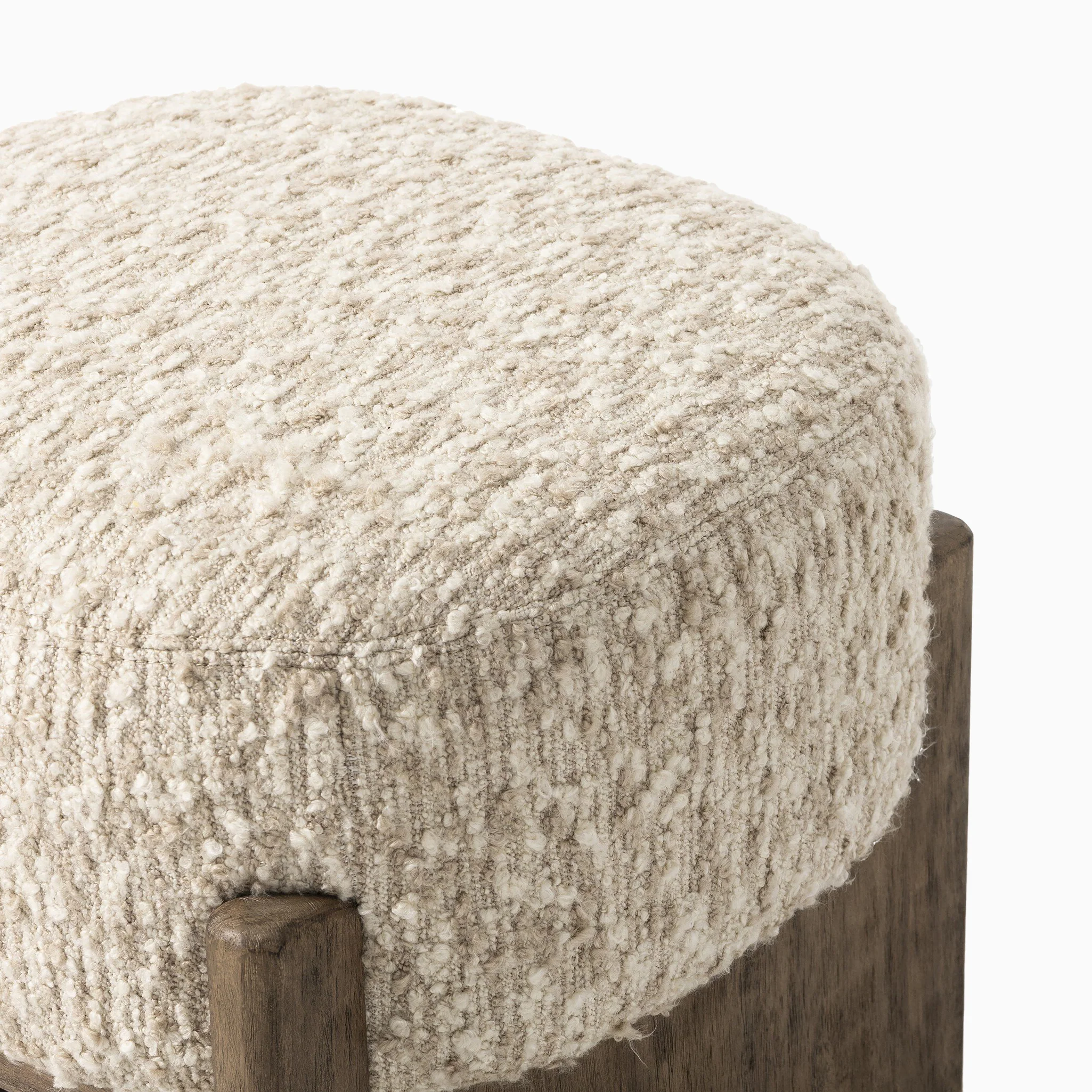 Amira Accent Stool in Solema Cream - Image 5
