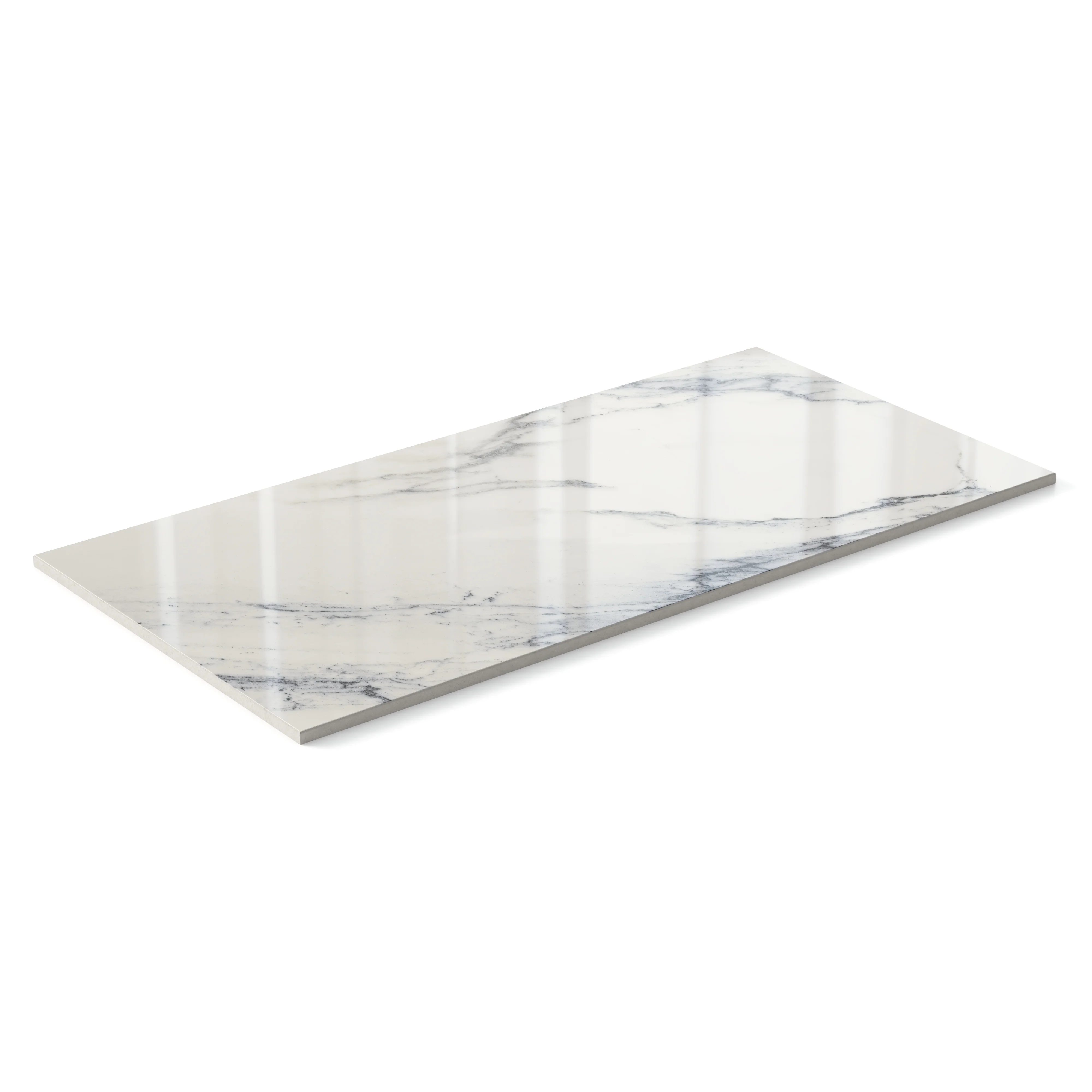 Aniston 12 x 24 Polished Porcelain Tile in Calacatta Antico - Image 3