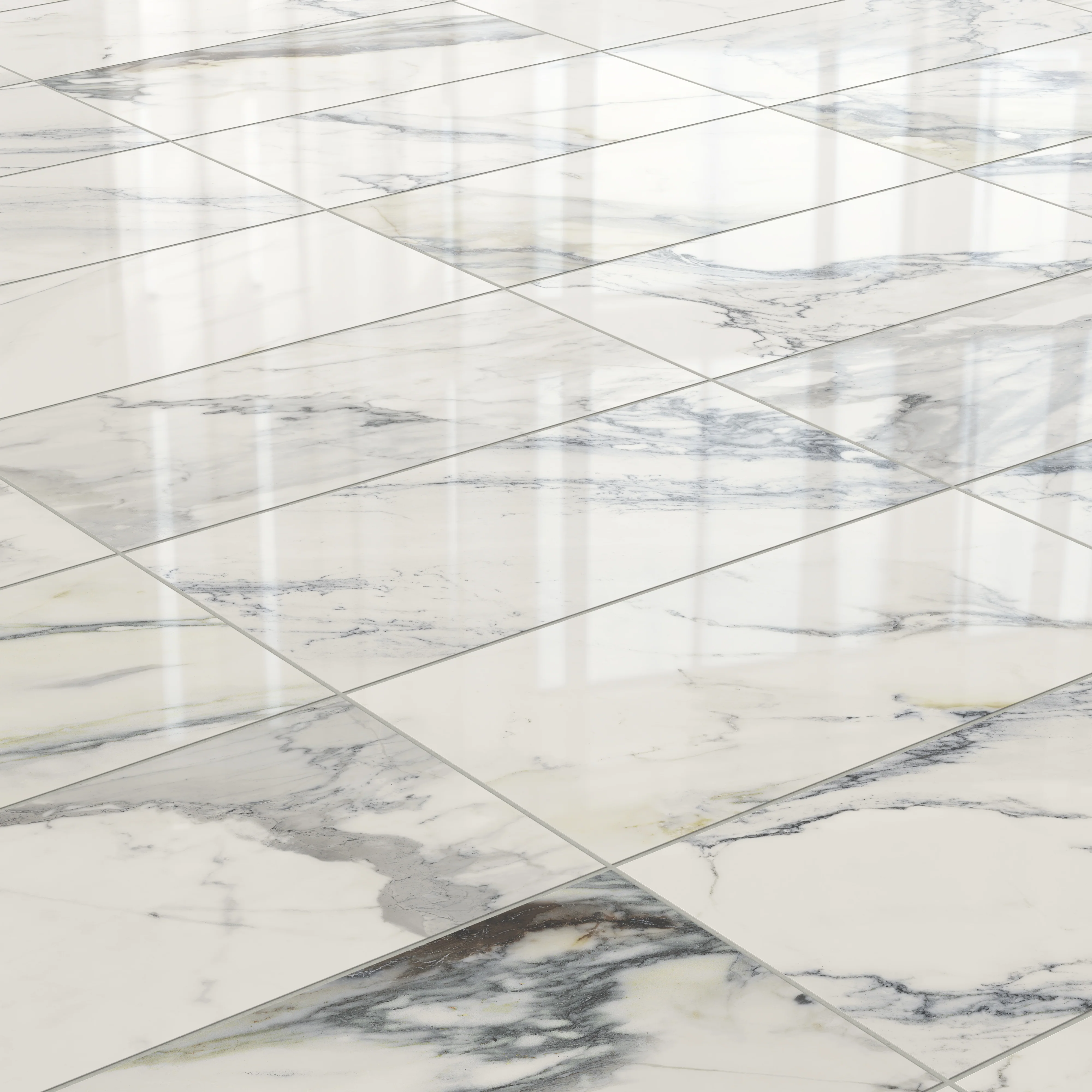 Aniston 12 x 24 Polished Porcelain Tile in Calacatta Antico - Image 4