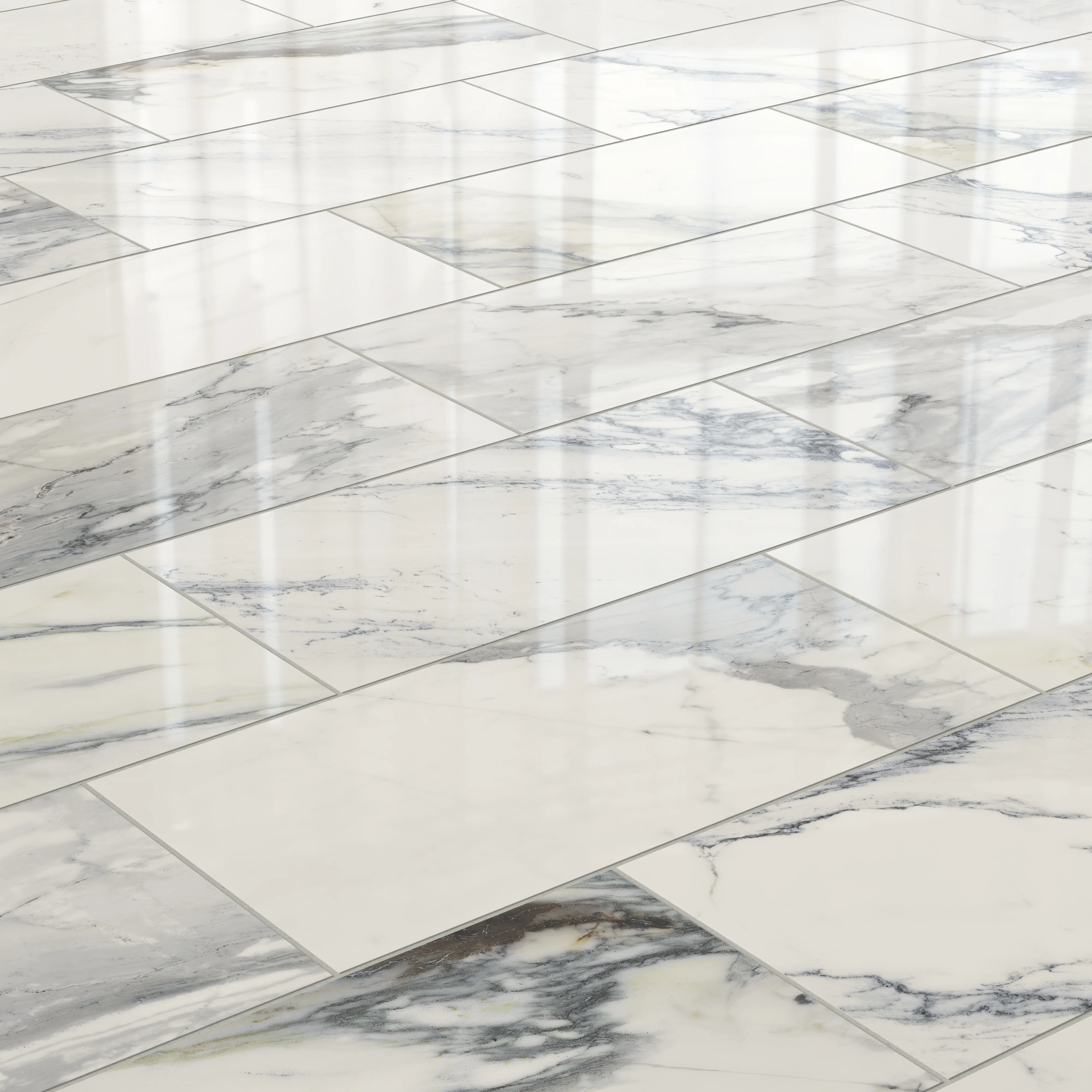Aniston 12 x 24 Polished Porcelain Tile in Calacatta Antico - Image 6