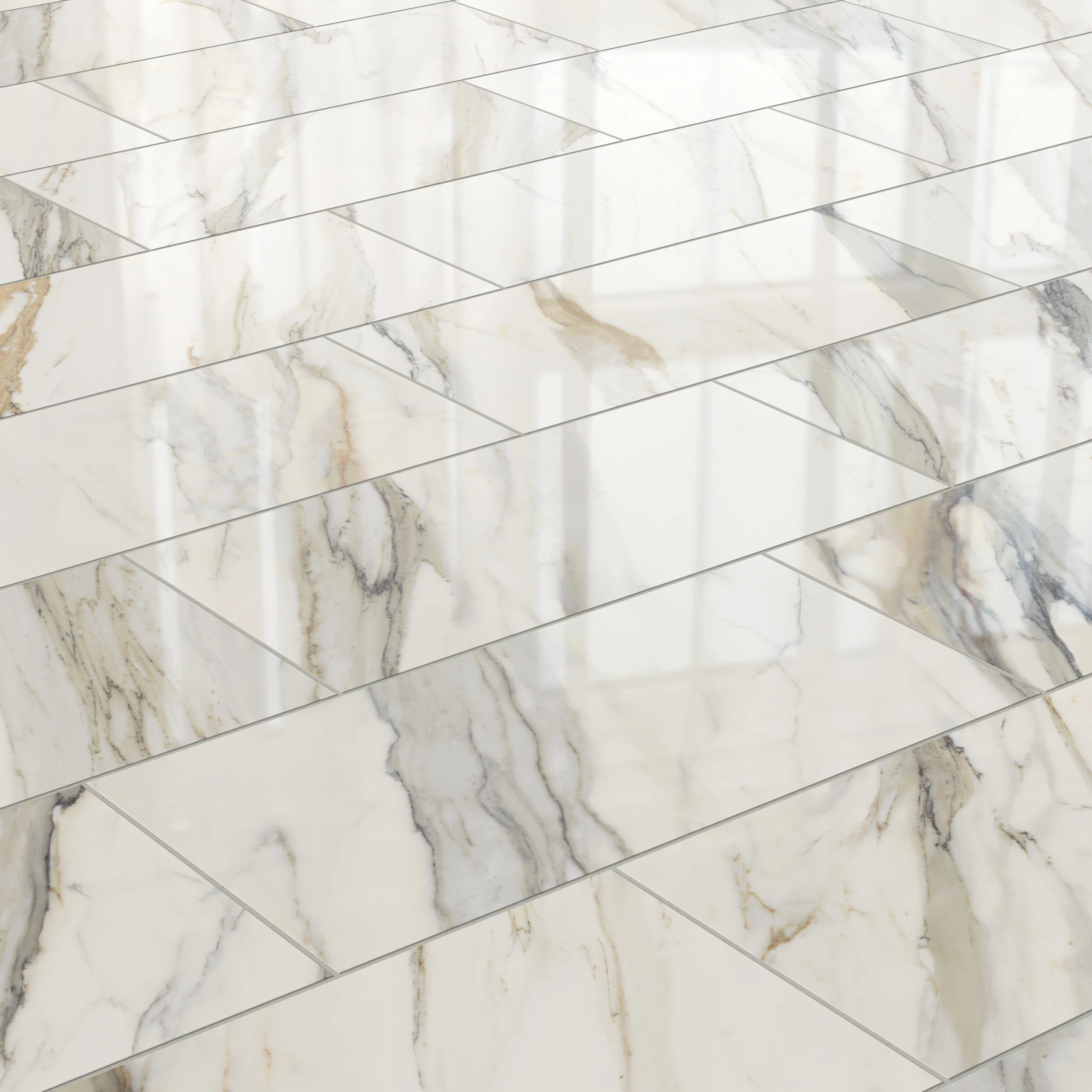 Aniston 12 x 24 Polished Porcelain Tile in Calacatta Cremo - Image 6