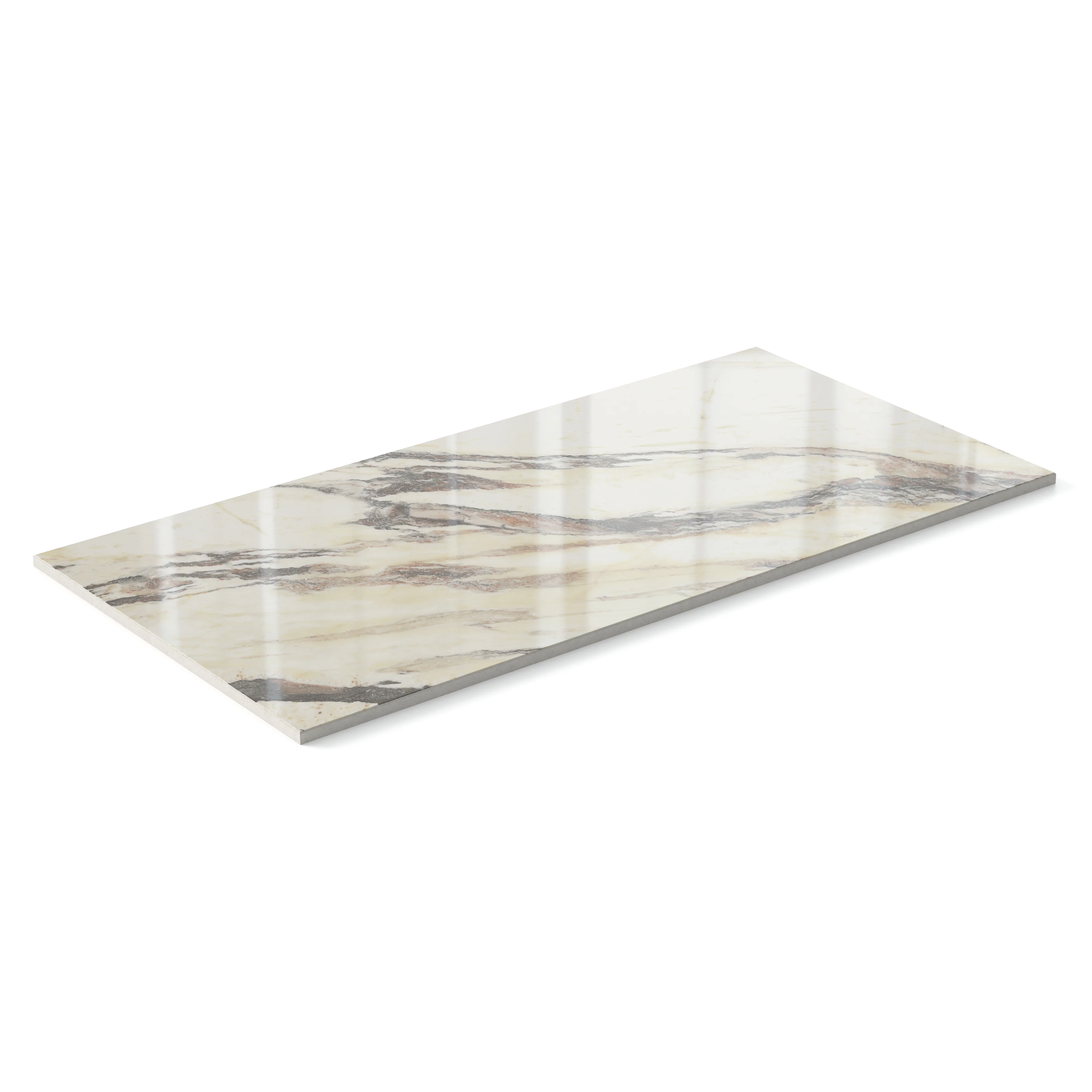 Aniston 12 x 24 Polished Porcelain Tile in Calacatta Viola - Image 3