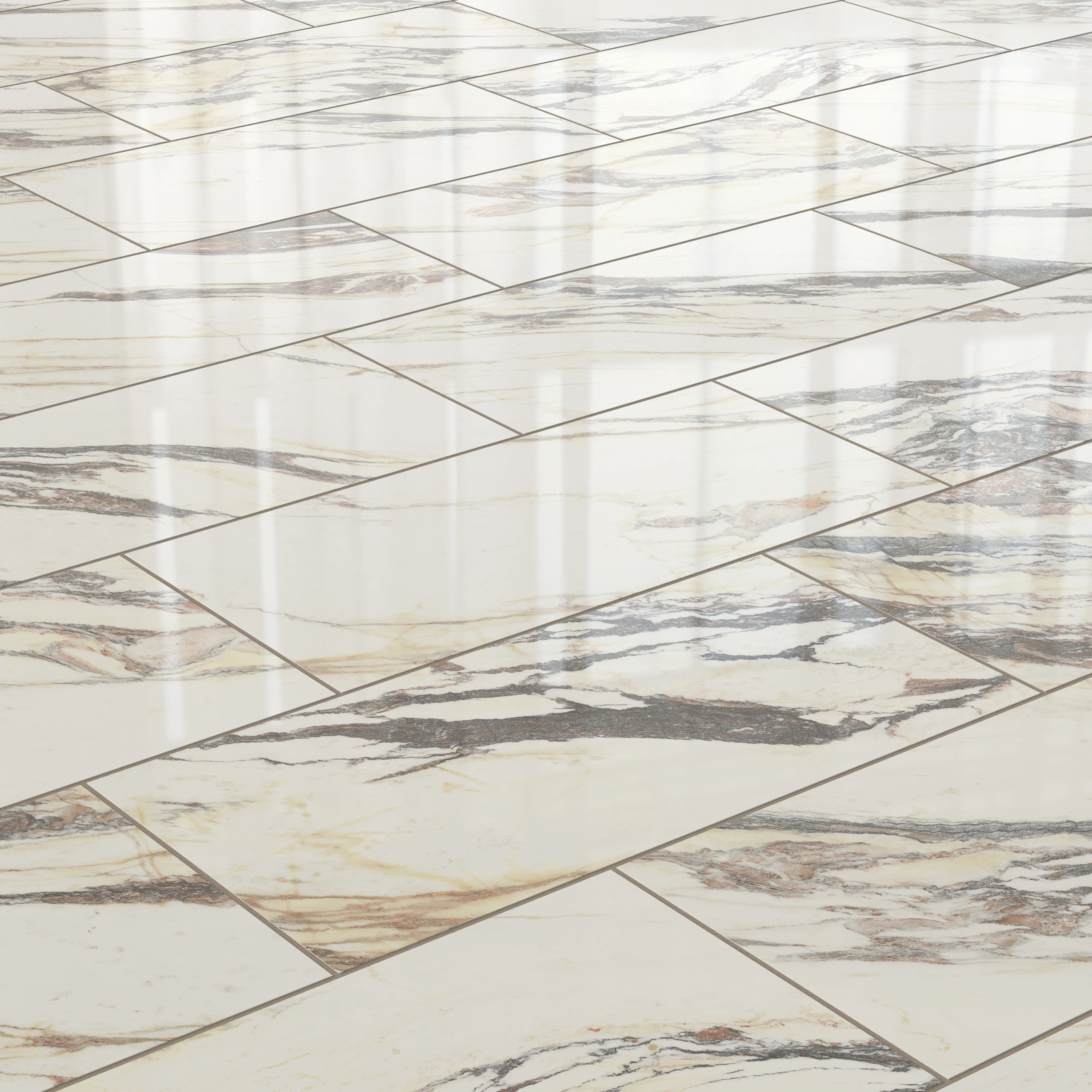 Aniston 12 x 24 Polished Porcelain Tile in Calacatta Viola - Image 6