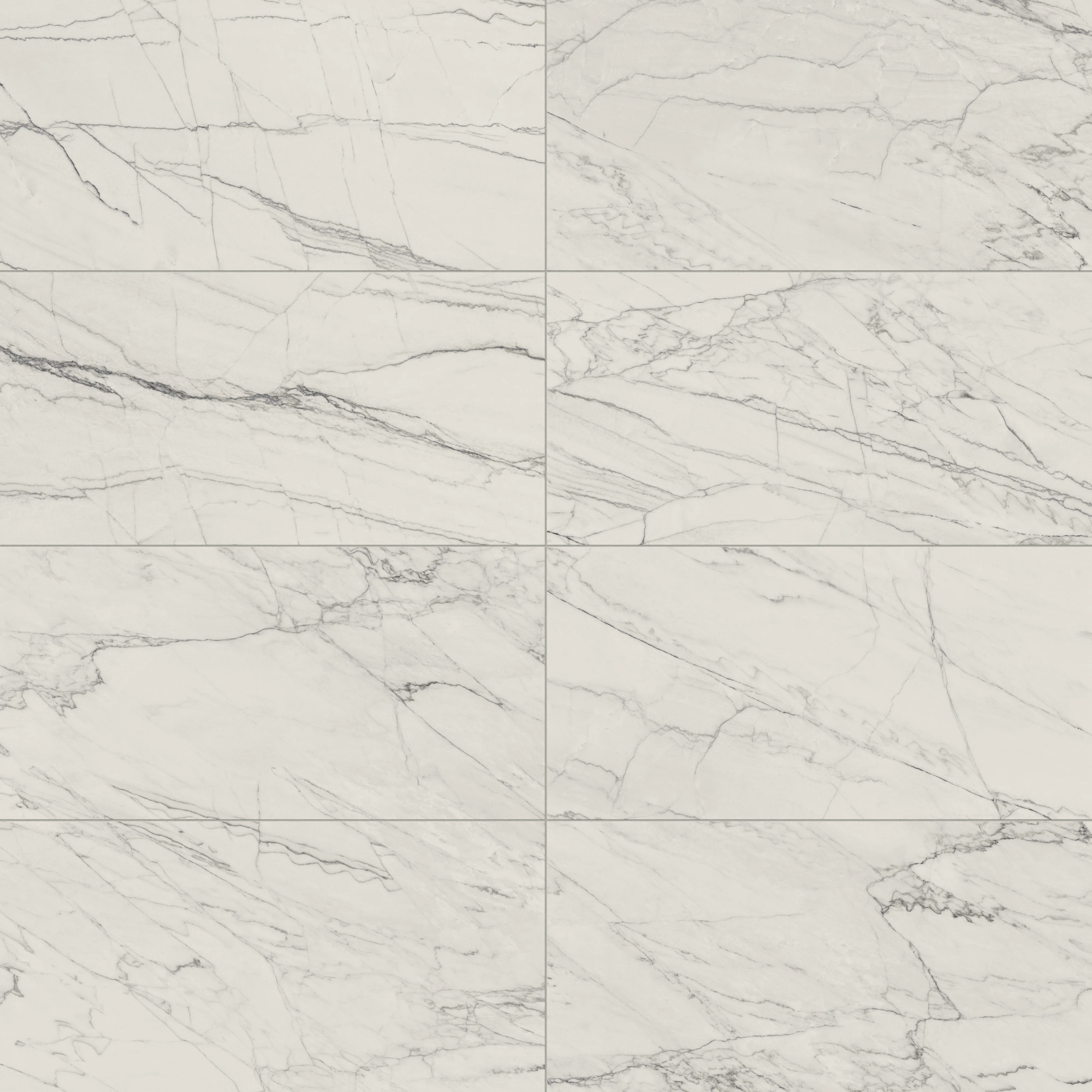 Aniston 24 x 48 Matte Porcelain Tile in Calacatta Quartzite - Image 6