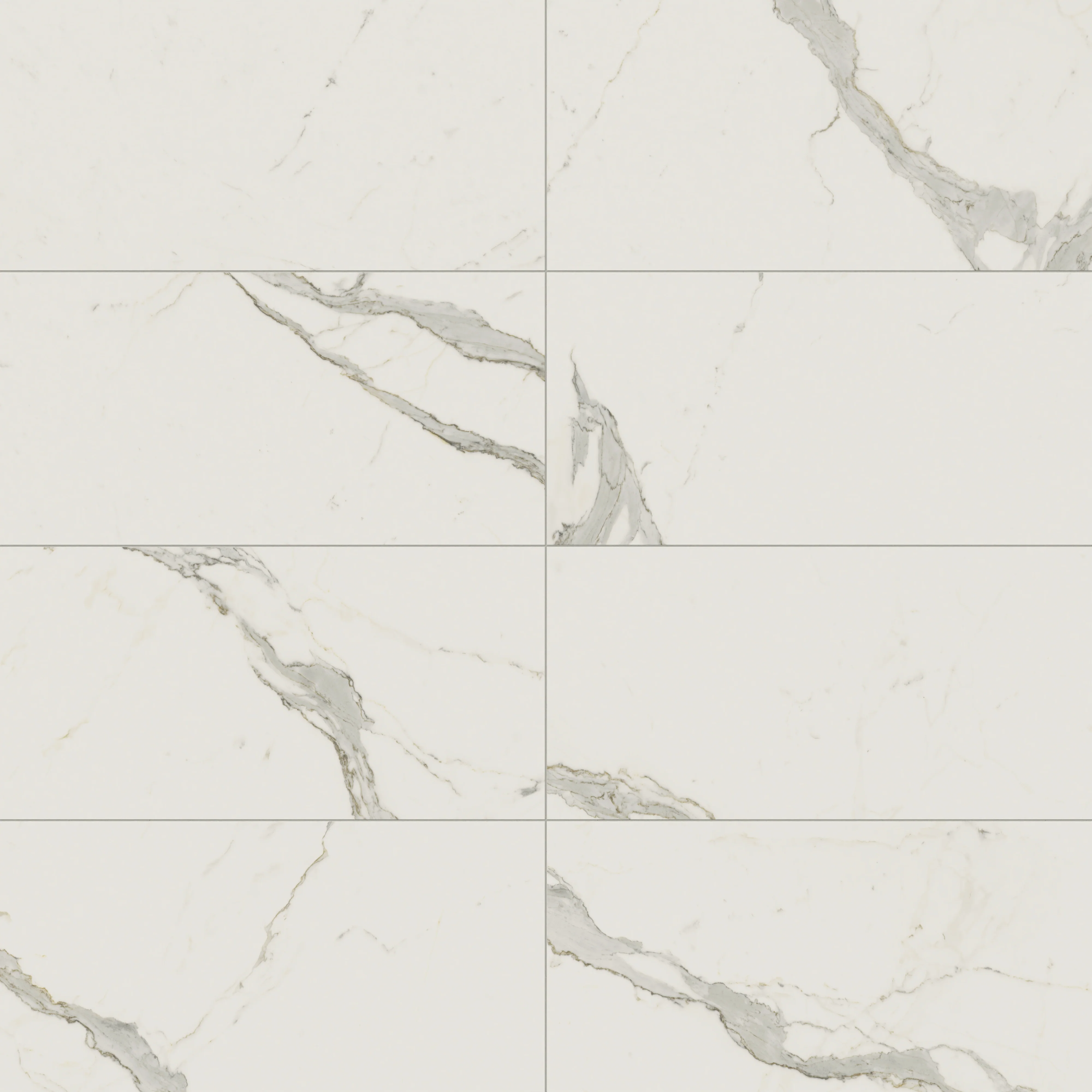 Aniston 24 x 48 Matte Porcelain Tile in Calacatta Top - Image 6