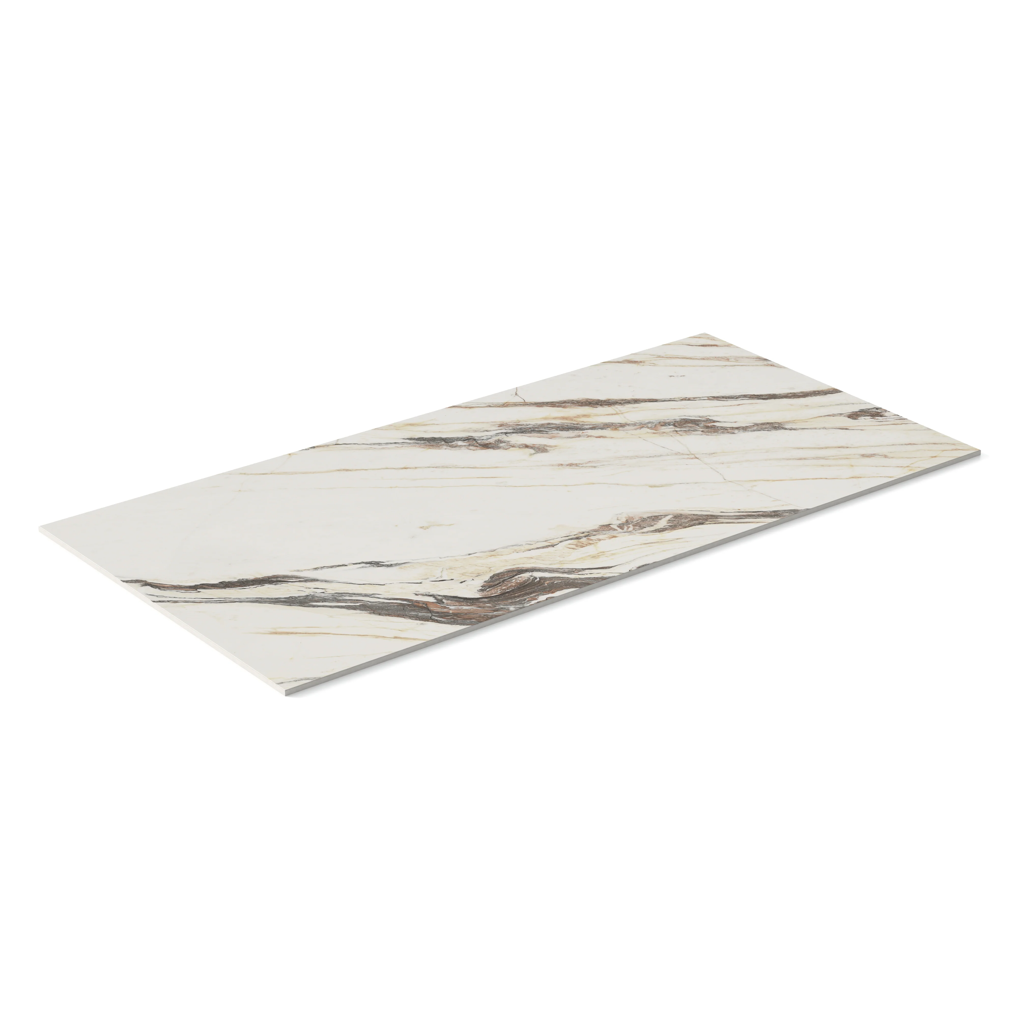 Aniston 24 x 48 Matte Porcelain Tile in Calacatta Viola - Image 4