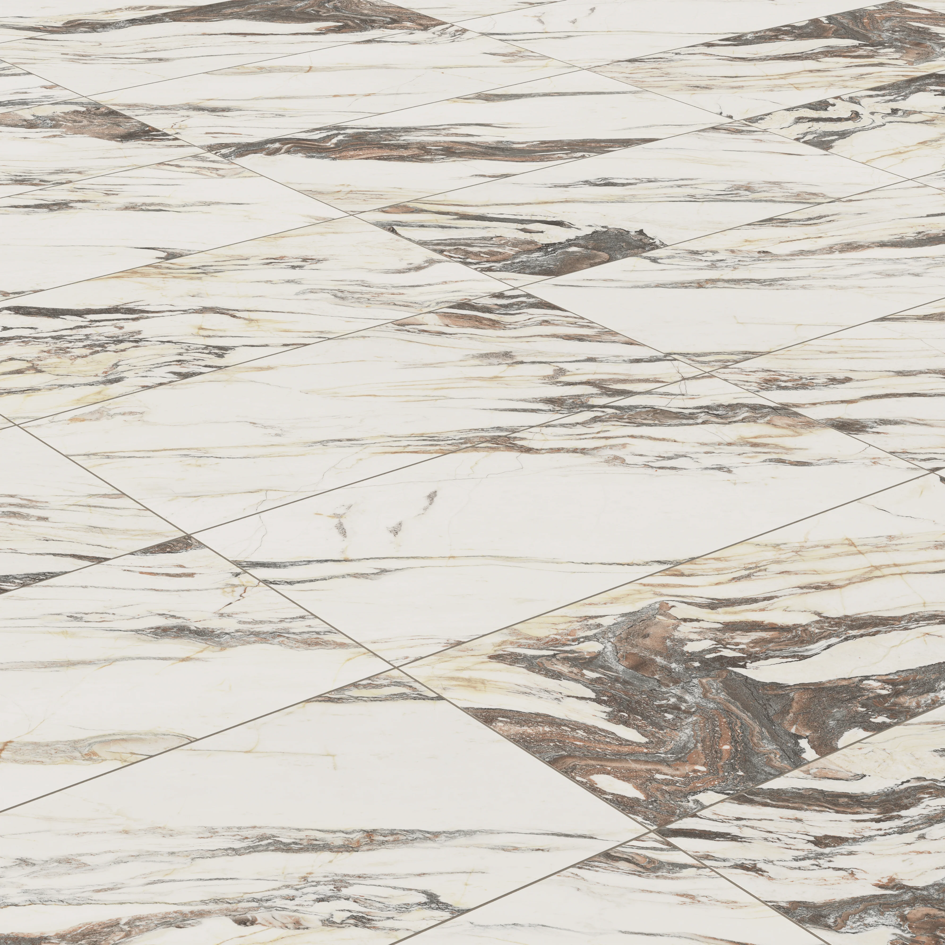 Aniston 24 x 48 Matte Porcelain Tile in Calacatta Viola - Image 5