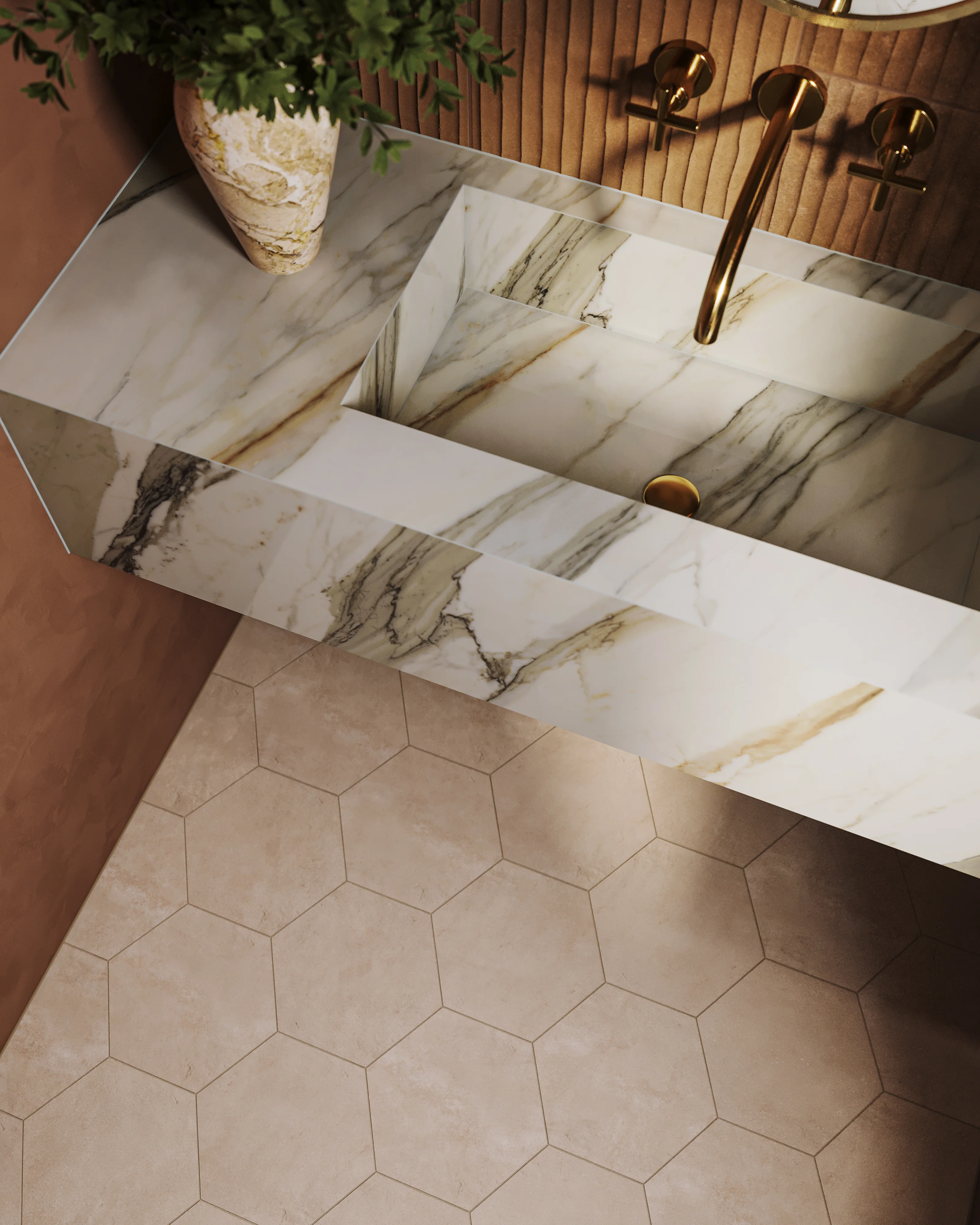 Aniston 24 x 48 Polished Porcelain Tile in Calacatta Cremo - Image 12