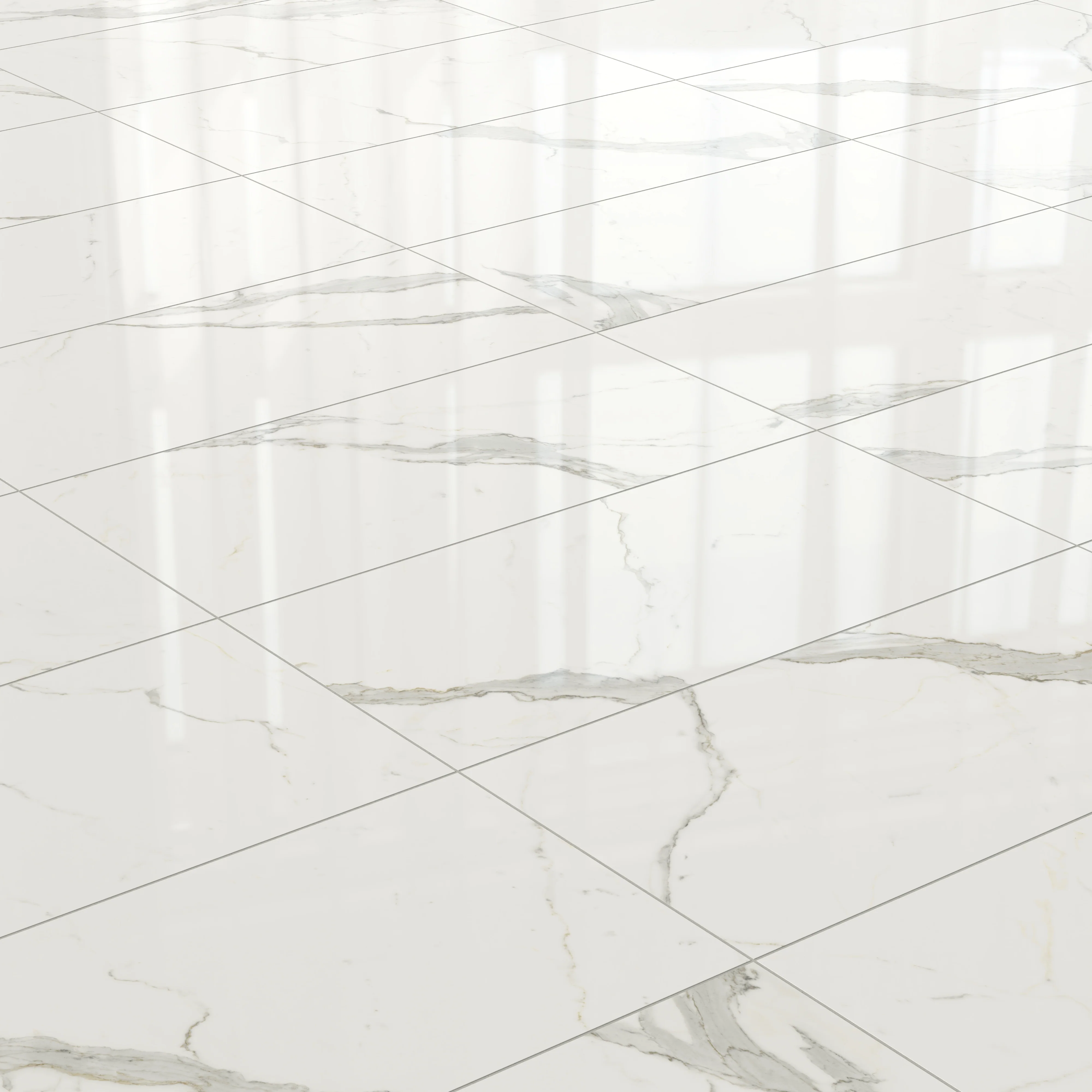 Aniston 24 x 48 Polished Porcelain Tile in Calacatta Top - Image 5