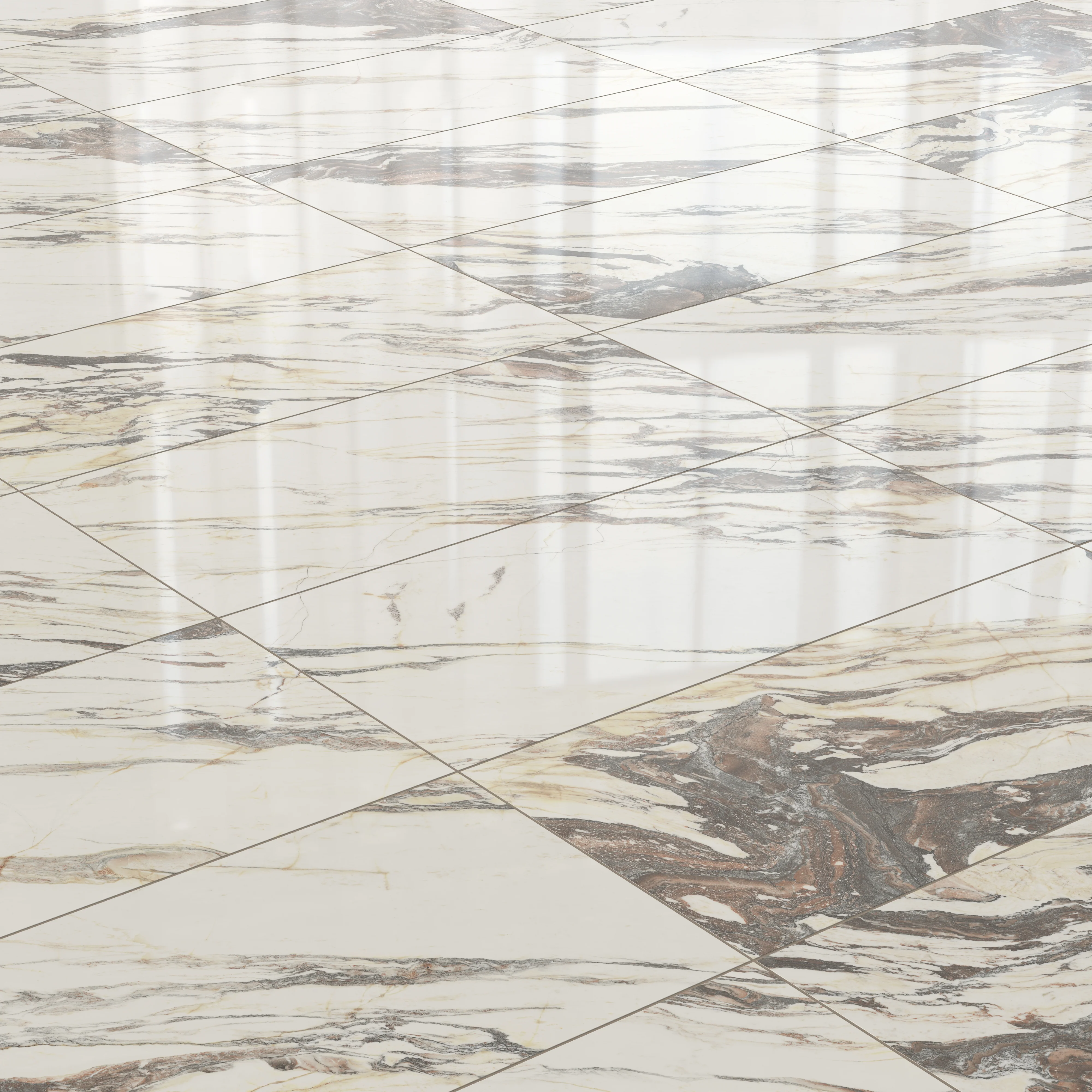 Aniston 24 x 48 Polished Porcelain Tile in Calacatta Viola - Image 5