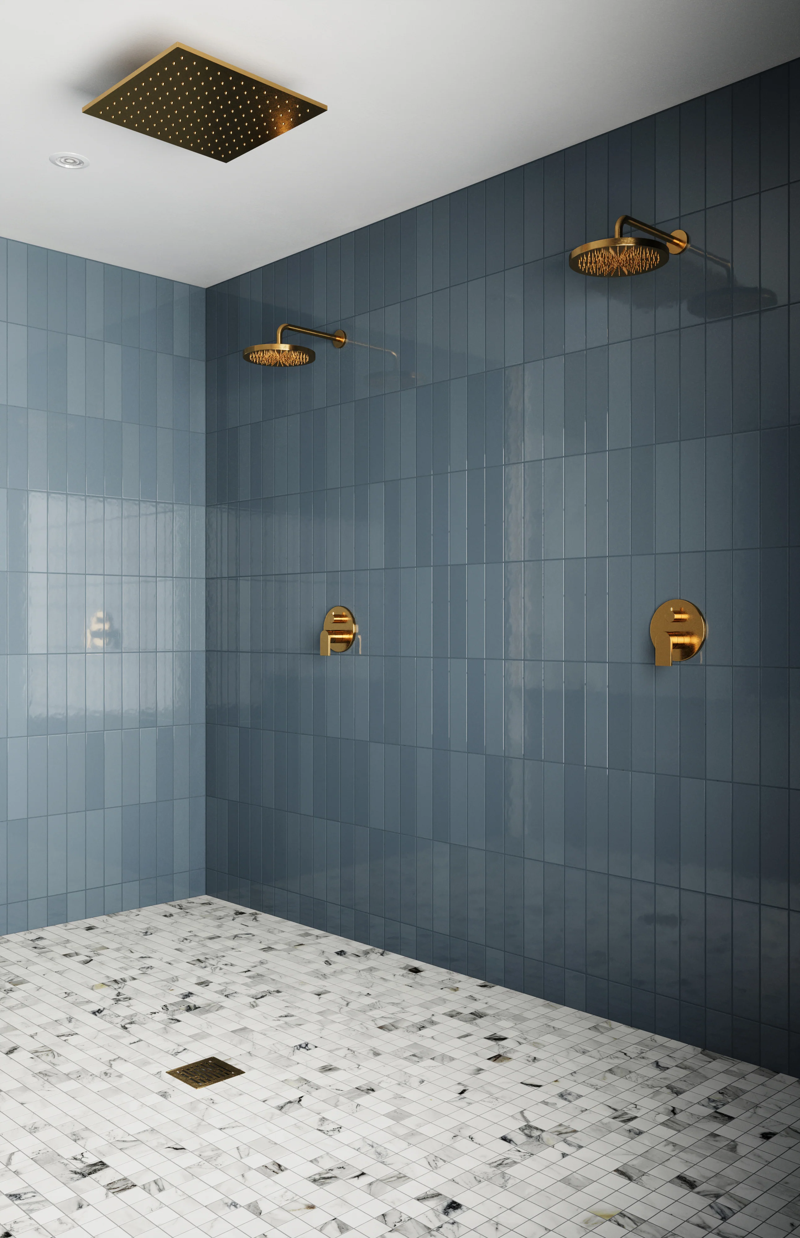 Aniston 2 x 2 Matte Porcelain Mosaic Tile in Calacatta Antico - Image 7