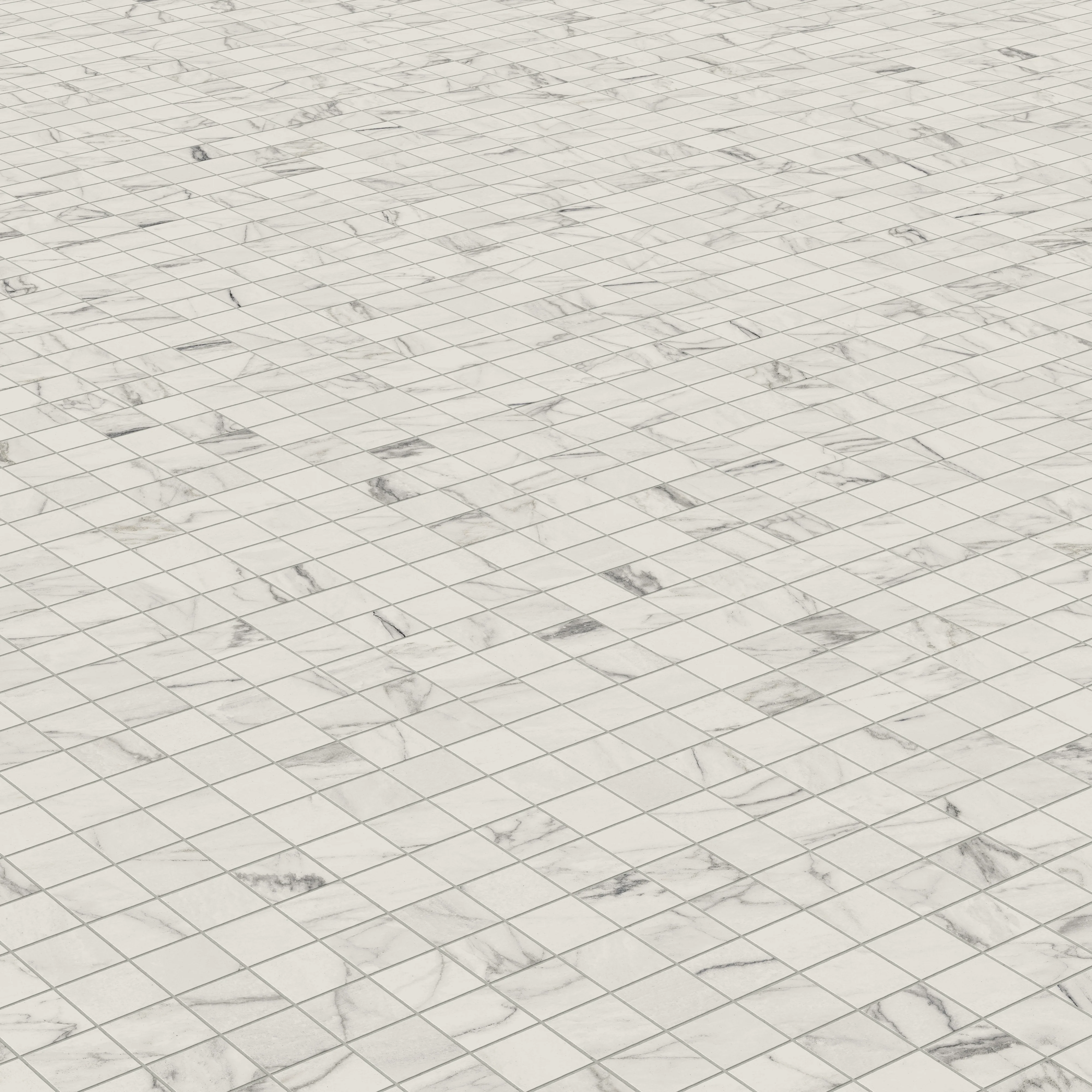 Aniston 2 x 2 Matte Porcelain Mosaic Tile in Calacatta Quartzite - Image 8