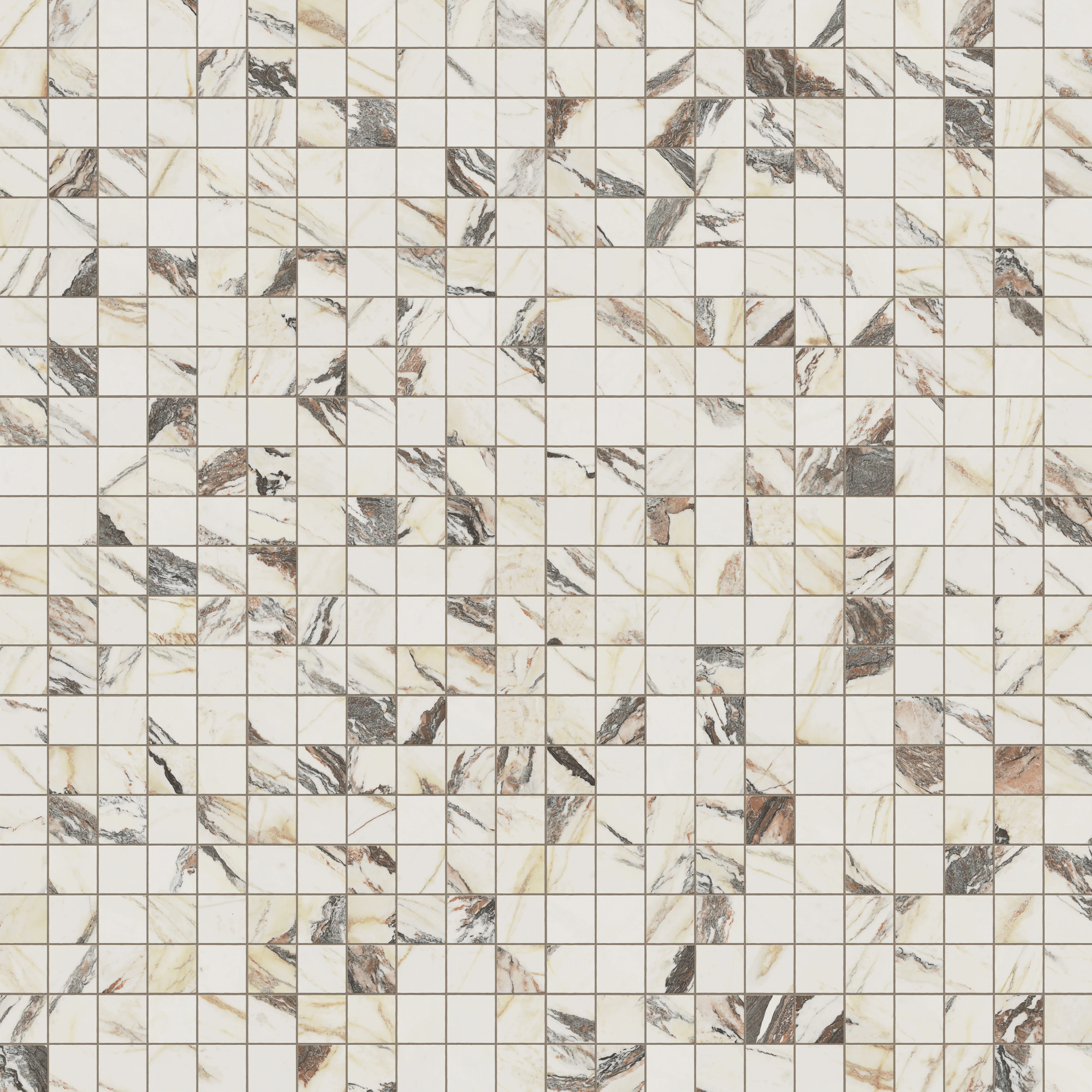 Aniston 2 x 2 Matte Porcelain Mosaic Tile in Calacatta Viola - Image 5