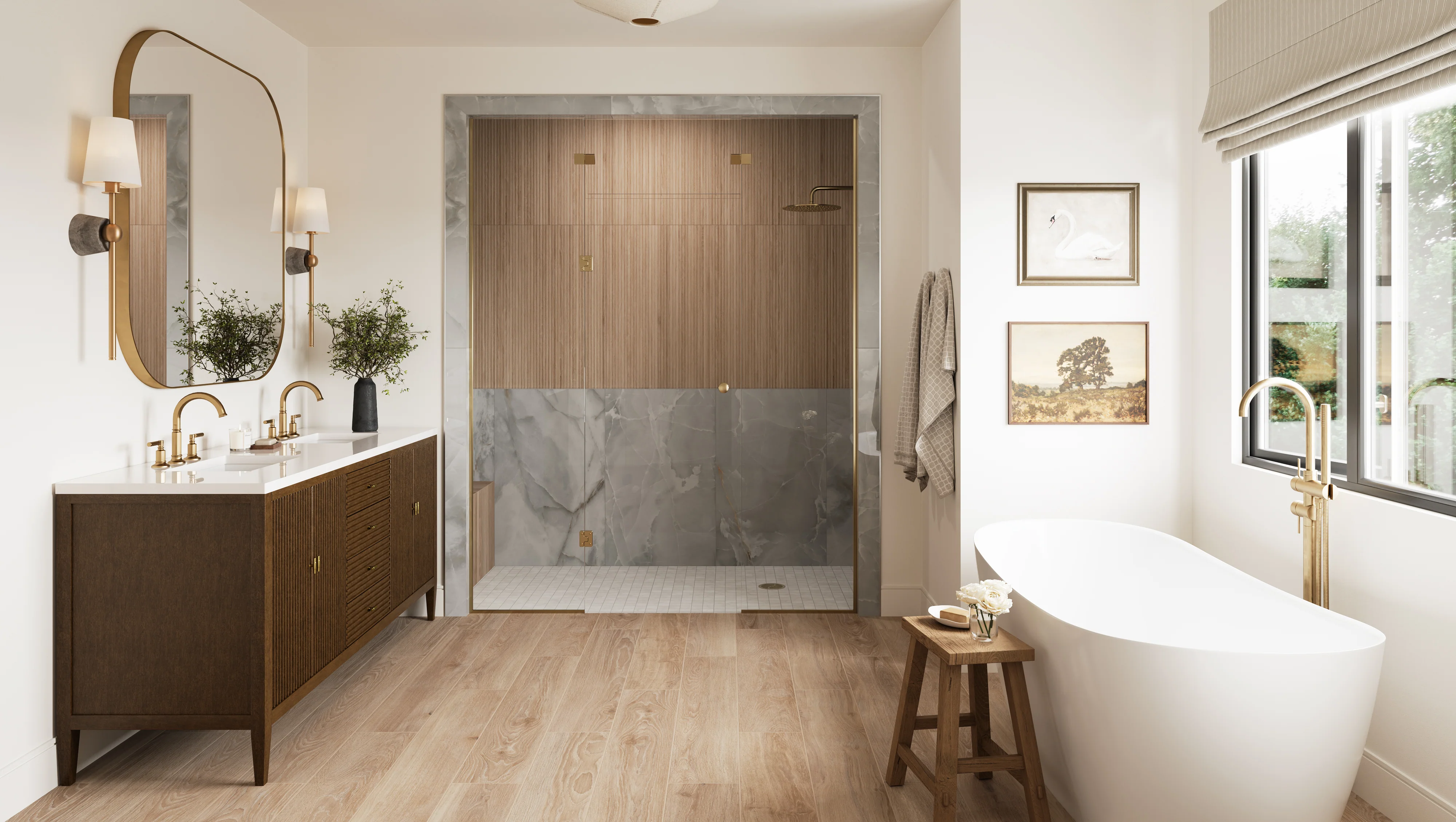 Aniston 2 x 2 Matte Porcelain Mosaic Tile in Carrara Bianco - Image 9