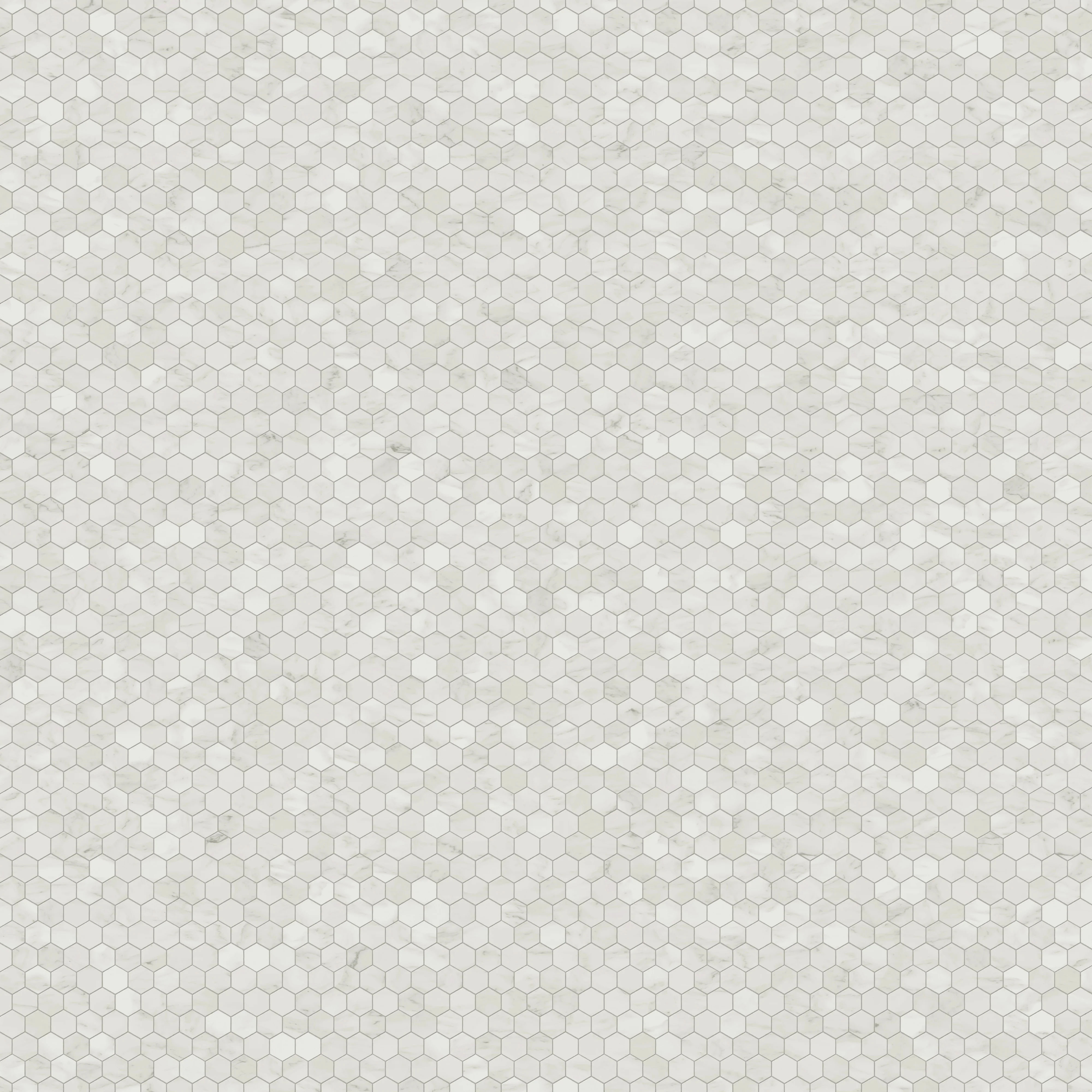 Aniston 2 x 2 Polished Porcelain Hexagon Mosaic Tile in Carrara Bianco - Image 6