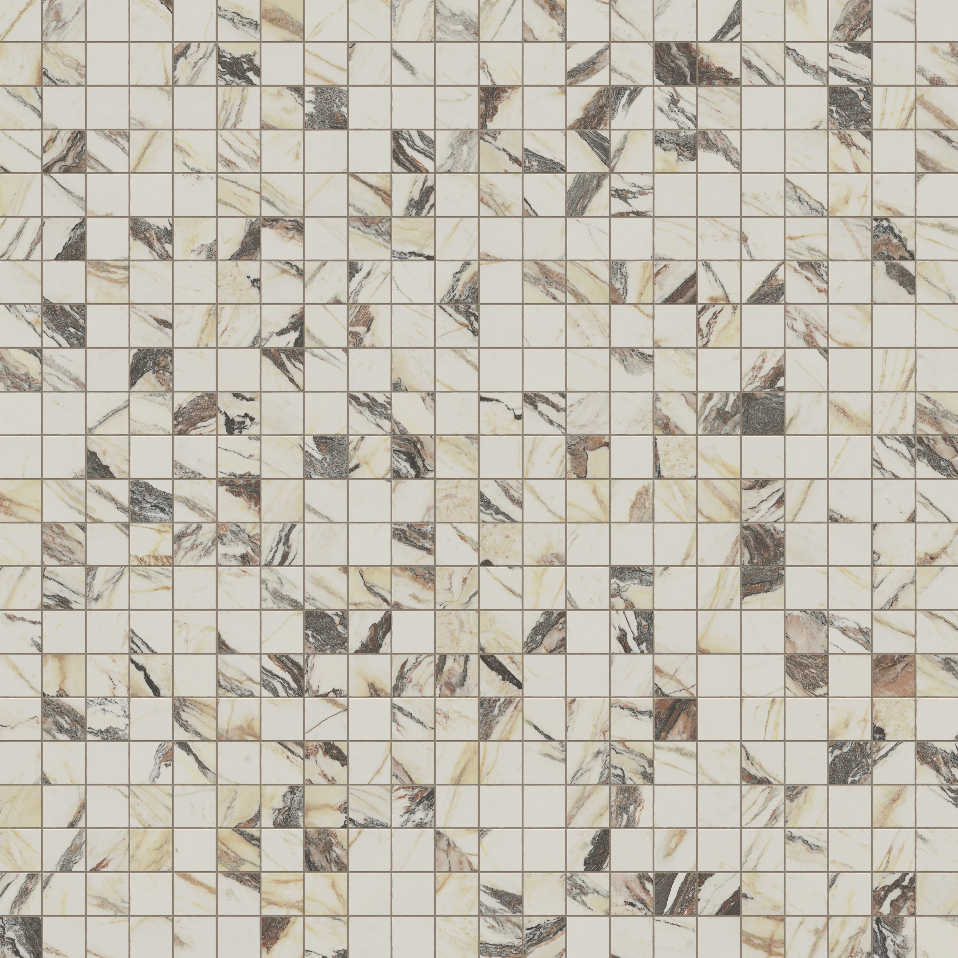 Aniston 2 x 2 Polished Porcelain Mosaic Tile in Calacatta Viola - Image 4