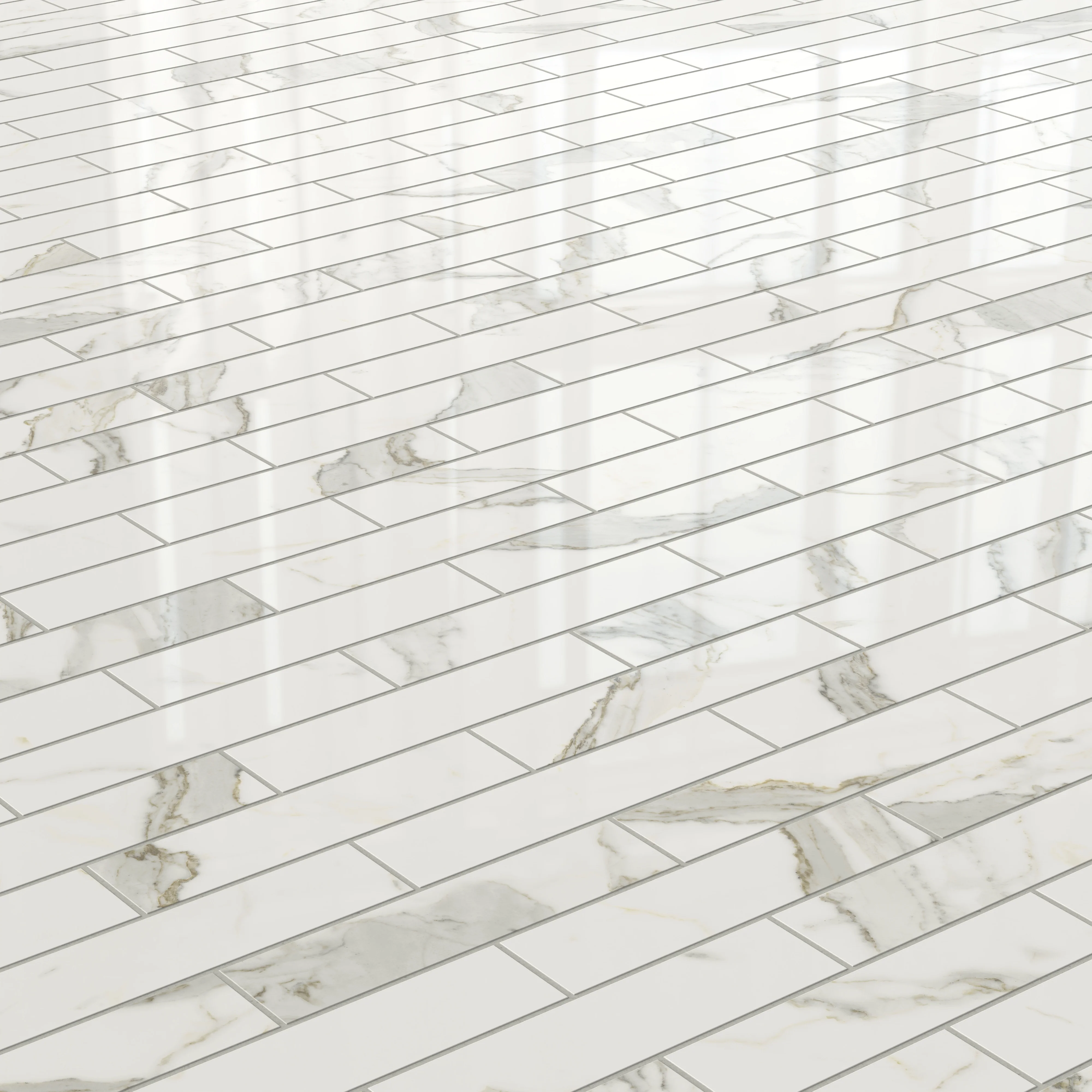 Aniston 3 x 12 Polished Porcelain Tile in Calacatta Top - Image 9