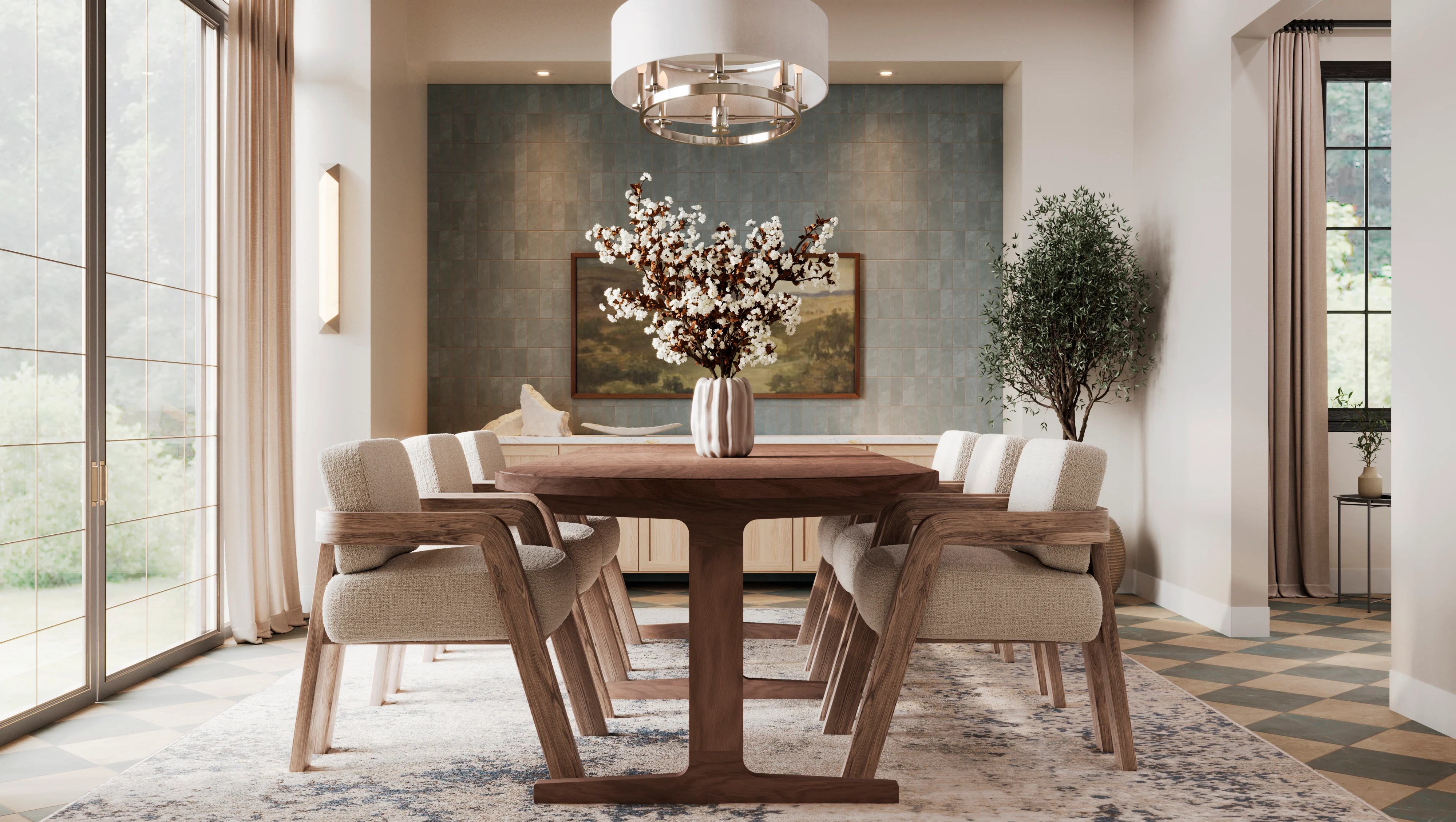 Armand Dining Chair in Matte/Bone - Image 8