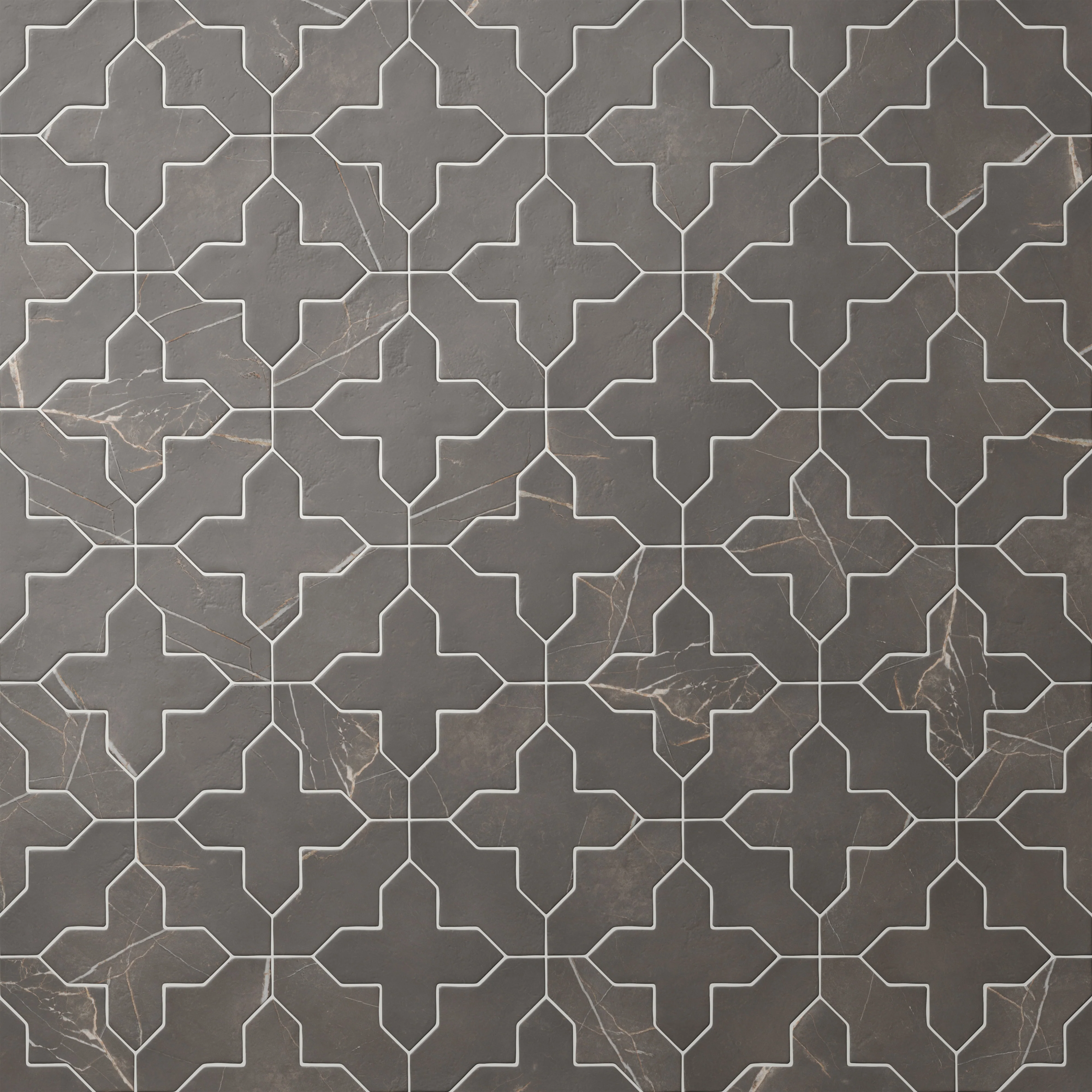 Aslan 8 x 8 Porcelain Tile Shield in Imperial and Cross in Imperial - Image 4