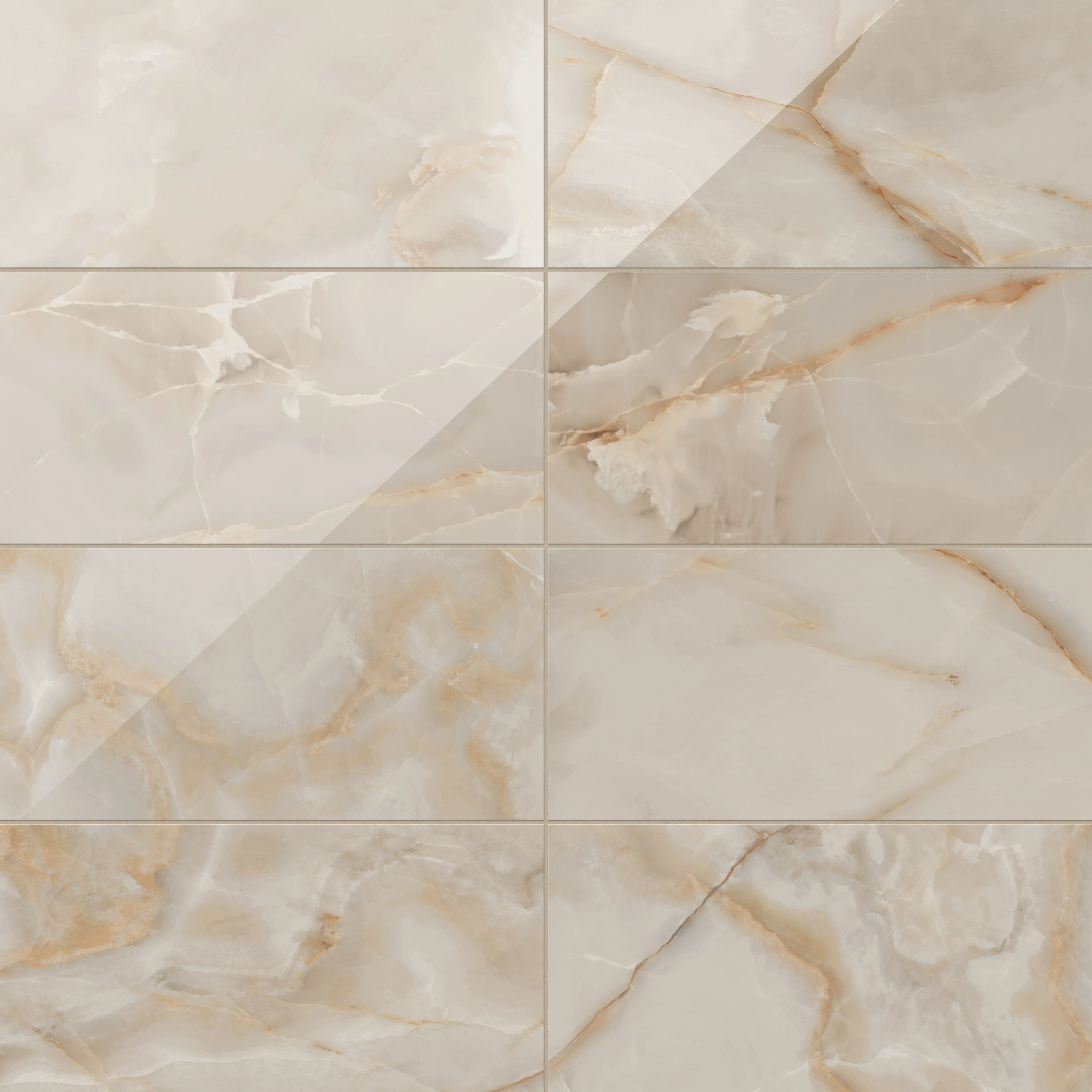 Astrid 12 x 24 Polished Porcelain Tile in Beige