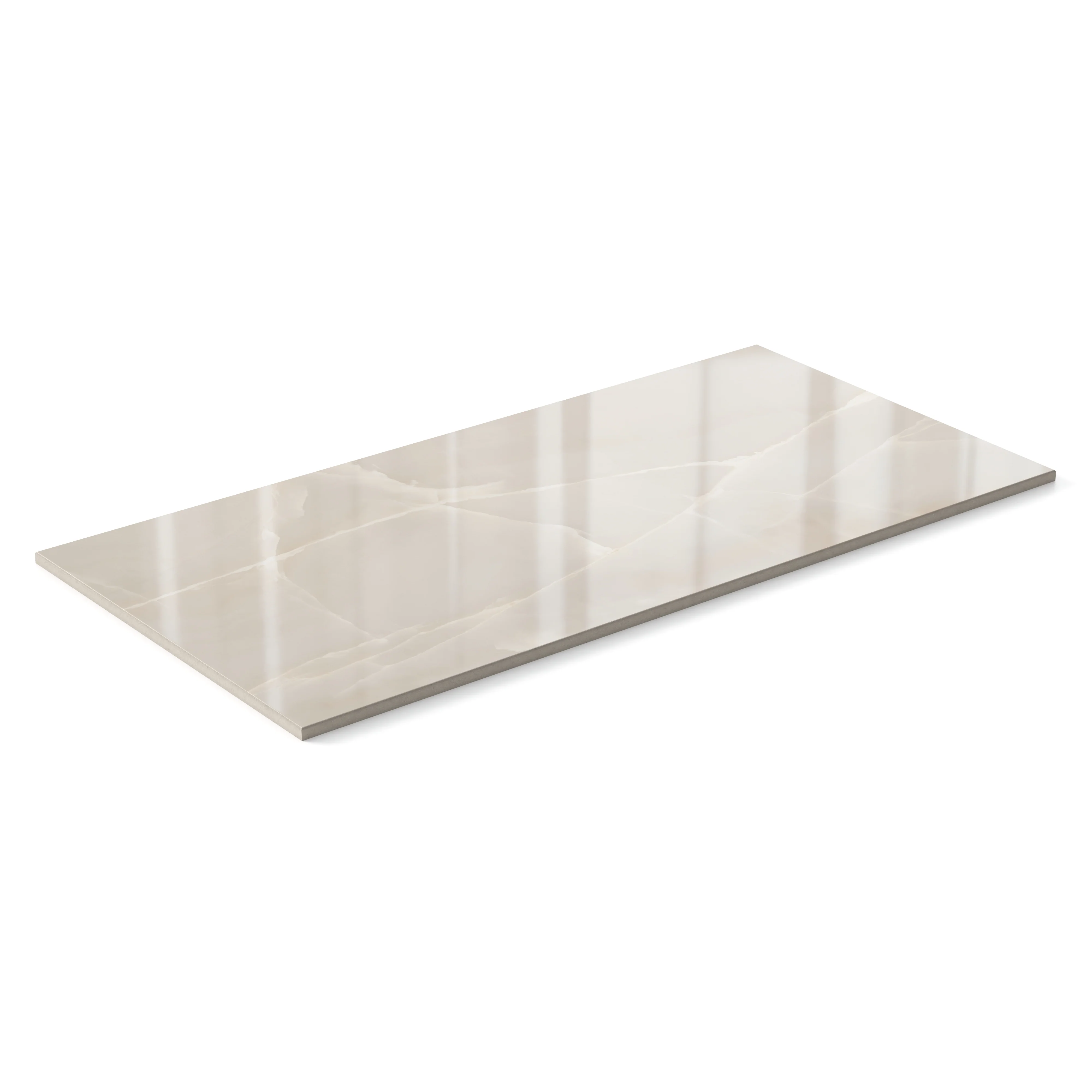 Astrid 12 x 24 Polished Porcelain Tile in Beige - Image 3