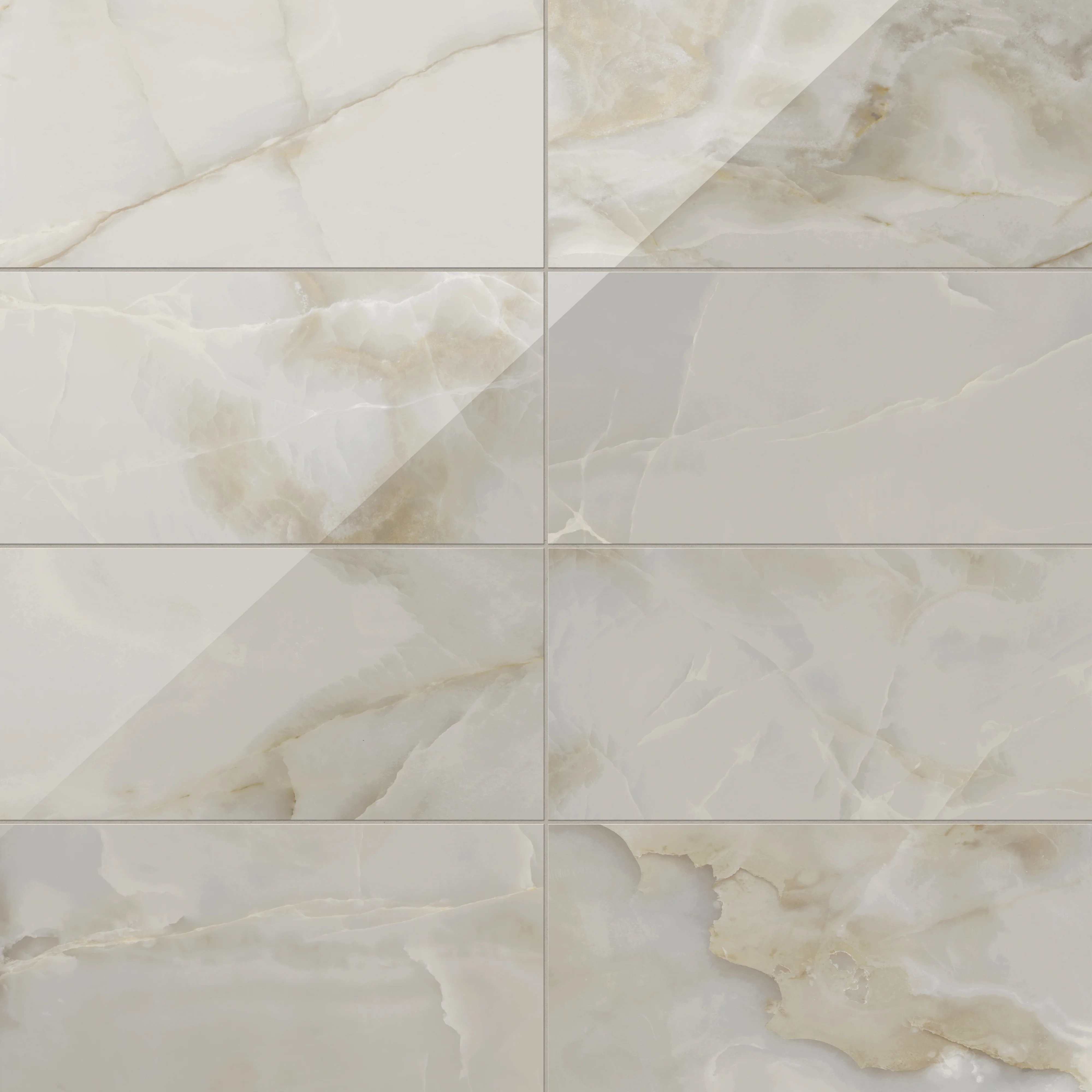 Astrid 12 x 24 Polished Porcelain Tile in Oyster