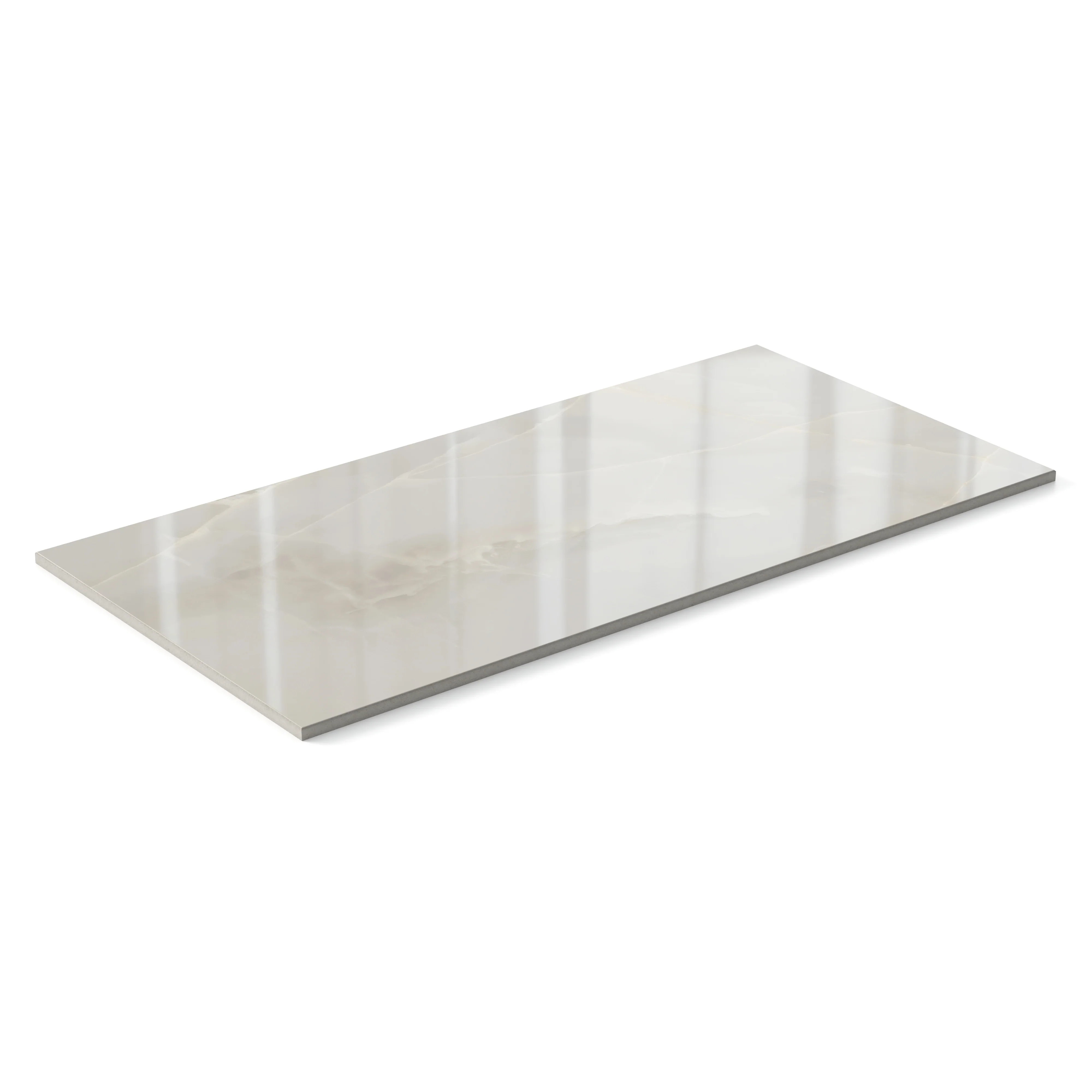 Astrid 12 x 24 Polished Porcelain Tile in Oyster - Image 3