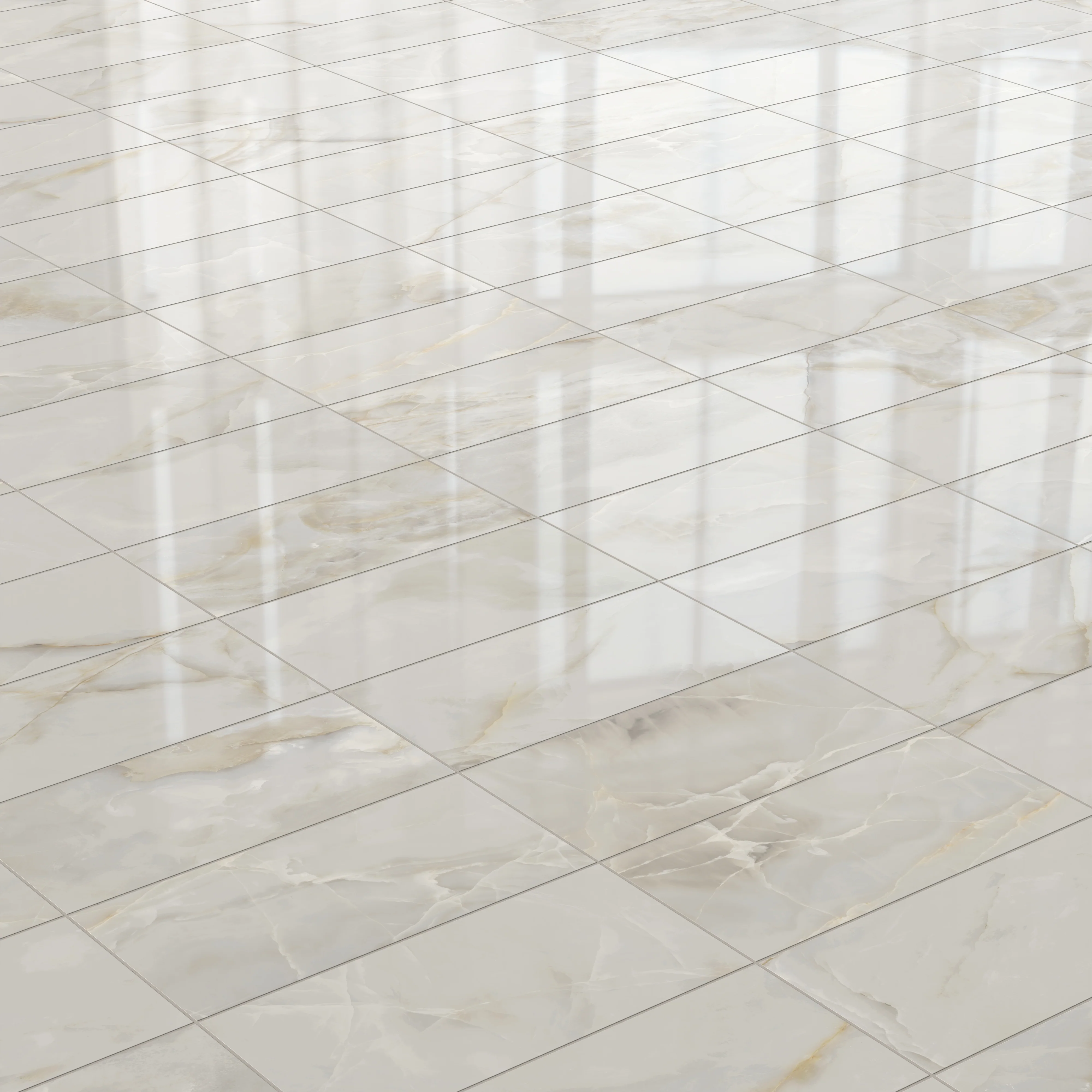 Astrid 12 x 24 Polished Porcelain Tile in Oyster - Image 4