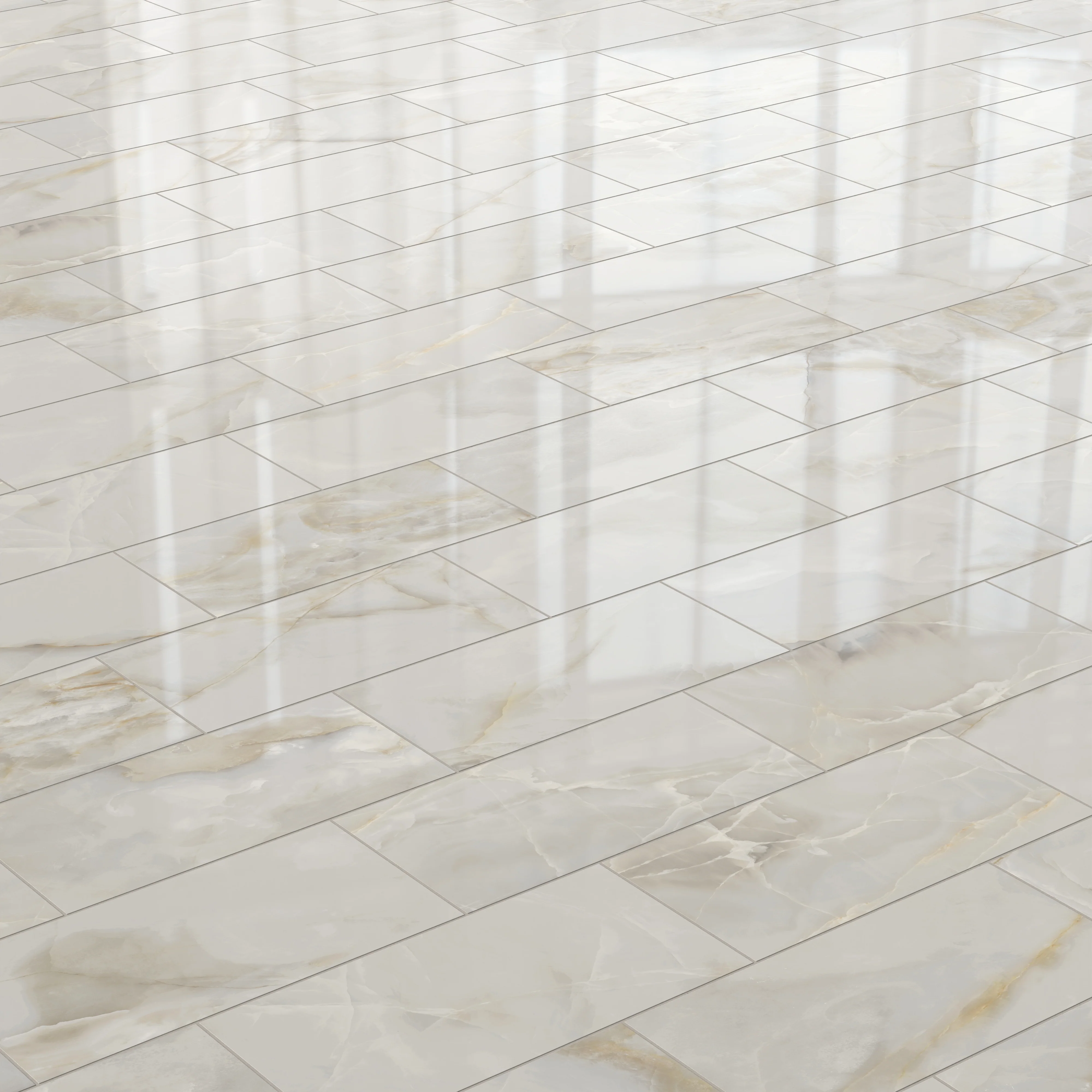 Astrid 12 x 24 Polished Porcelain Tile in Oyster - Image 6