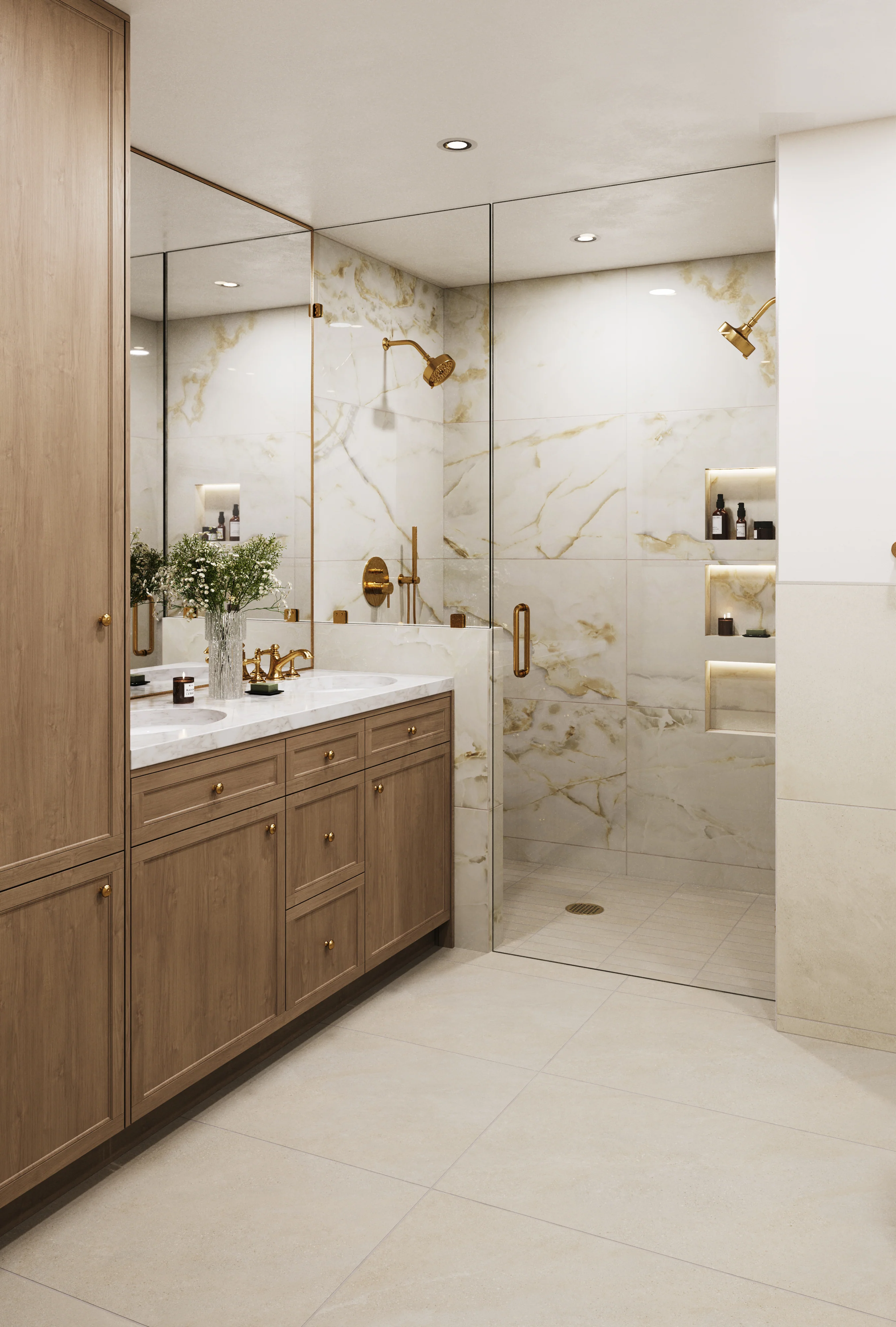 Astrid 24 x 48 Polished Porcelain Tile in Alabaster - Image 12