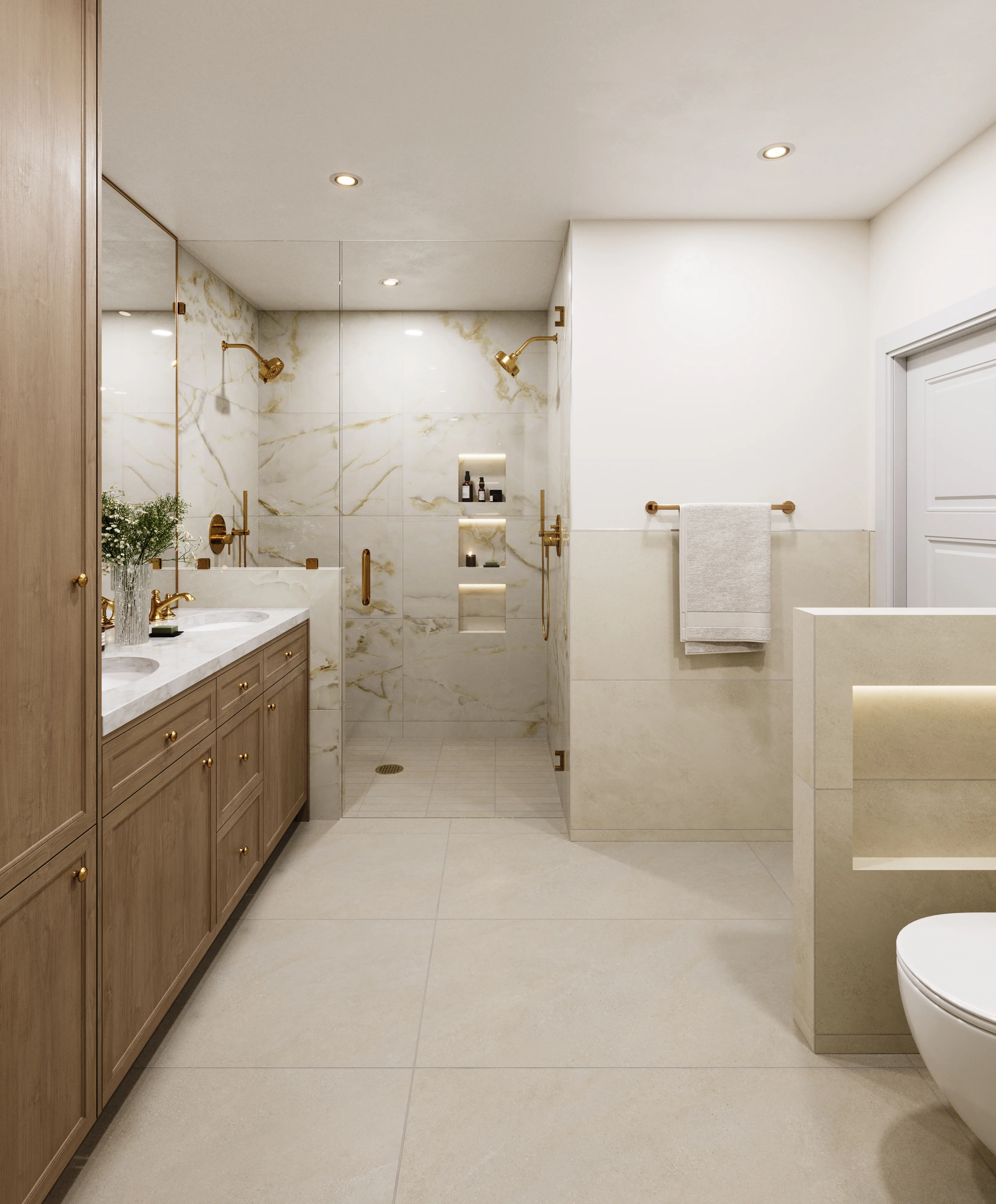 Astrid 24 x 48 Polished Porcelain Tile in Alabaster - Image 13