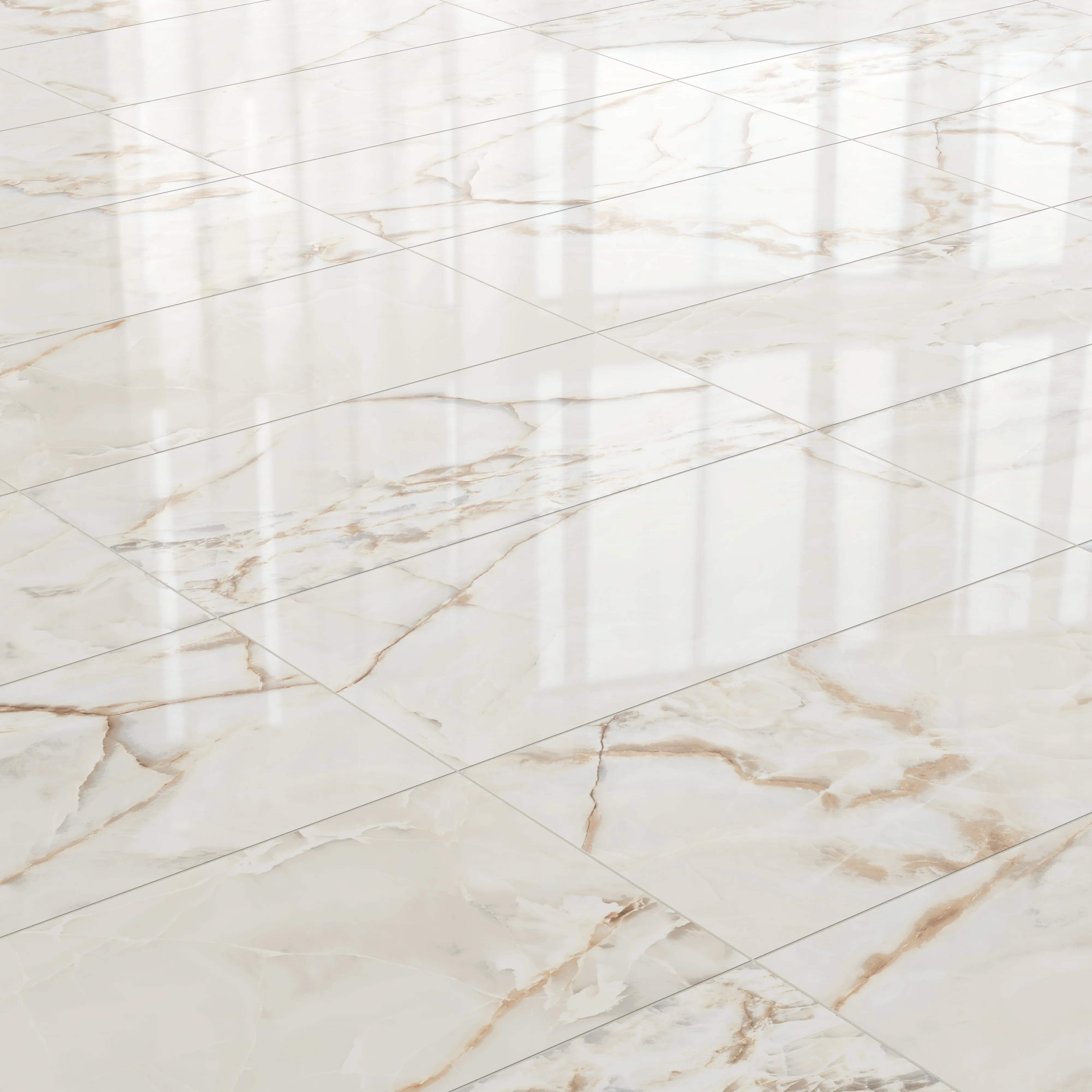 Astrid 24 x 48 Polished Porcelain Tile in Alabaster - Image 5