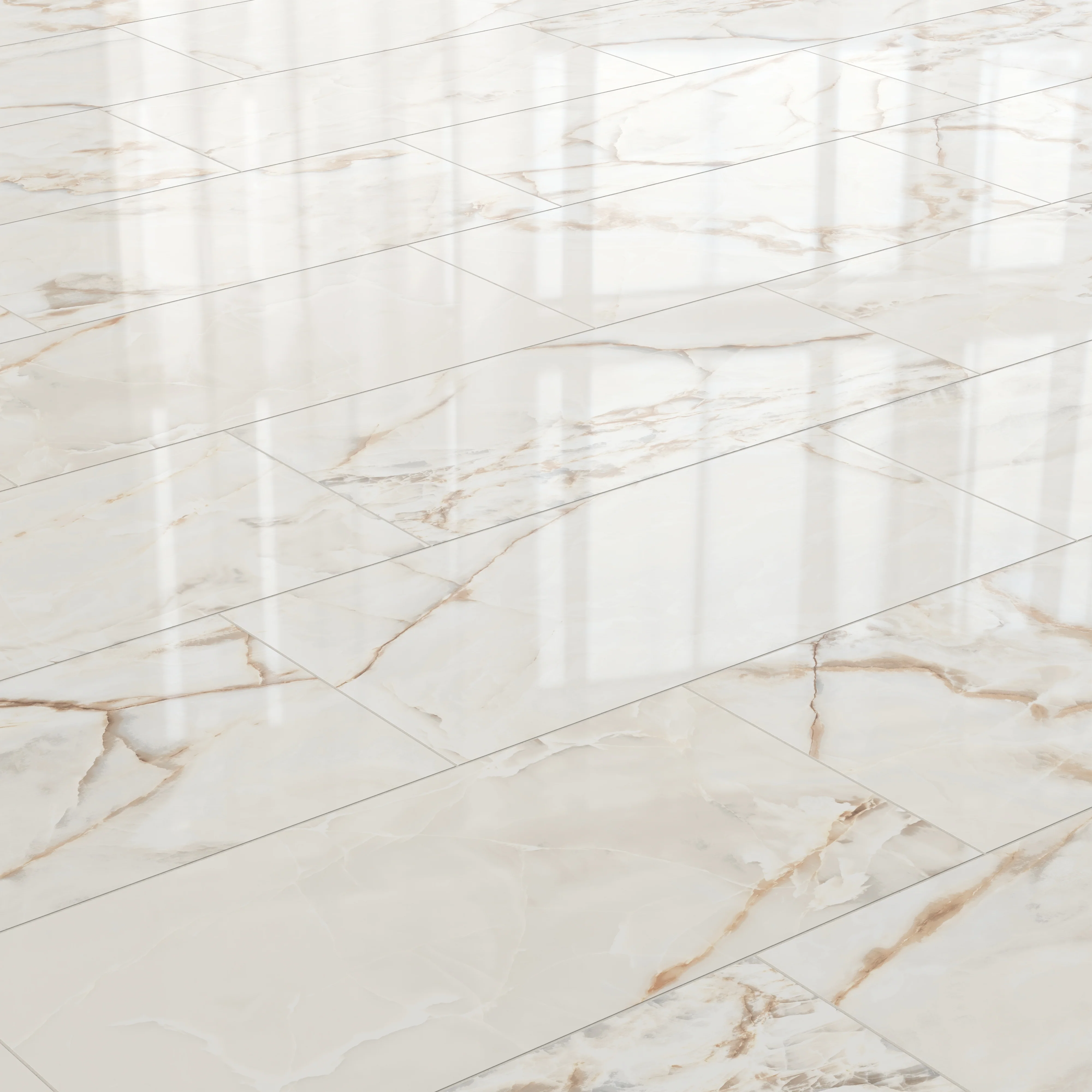 Astrid 24 x 48 Polished Porcelain Tile in Alabaster - Image 7