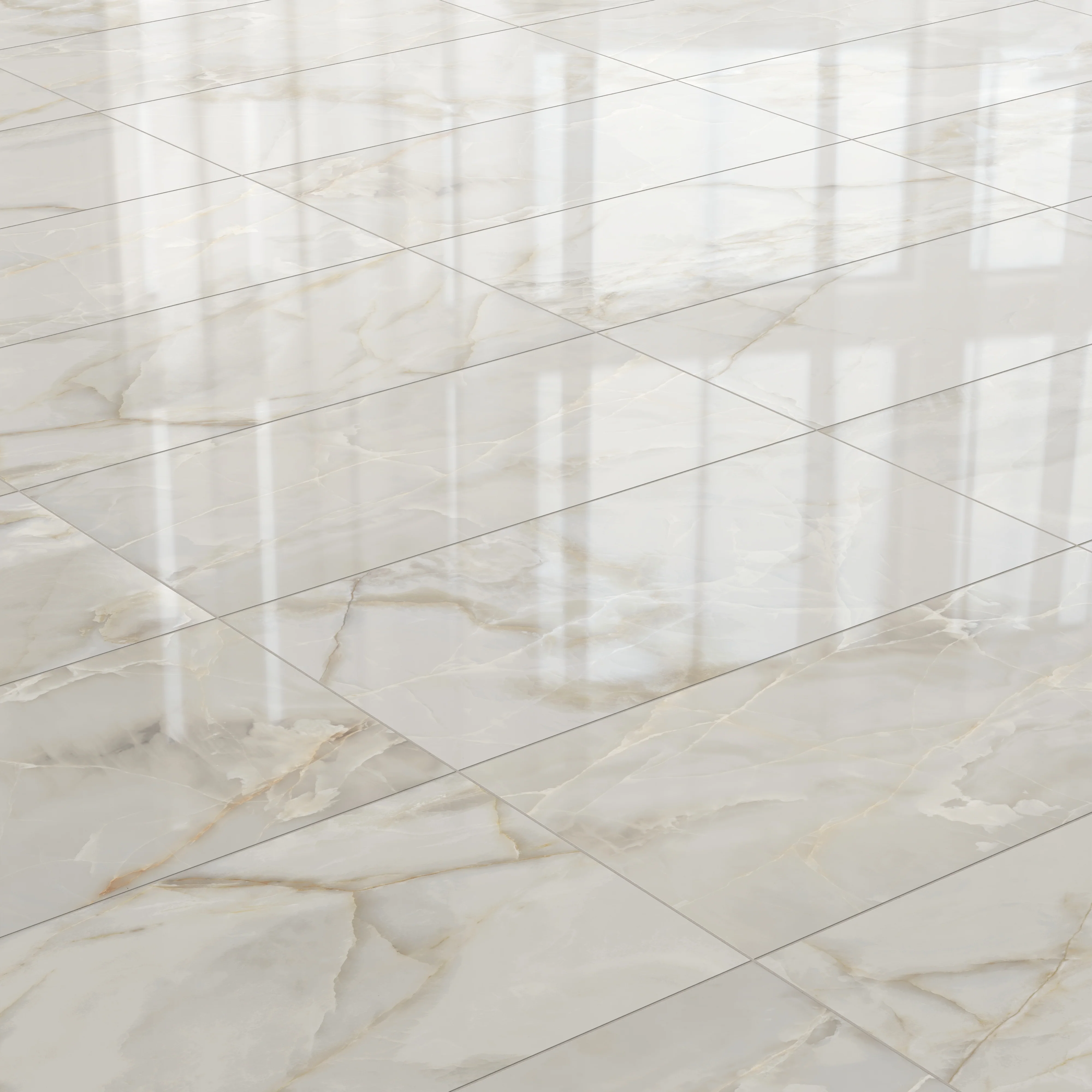 Astrid 24 x 48 Polished Porcelain Tile in Oyster - Image 5