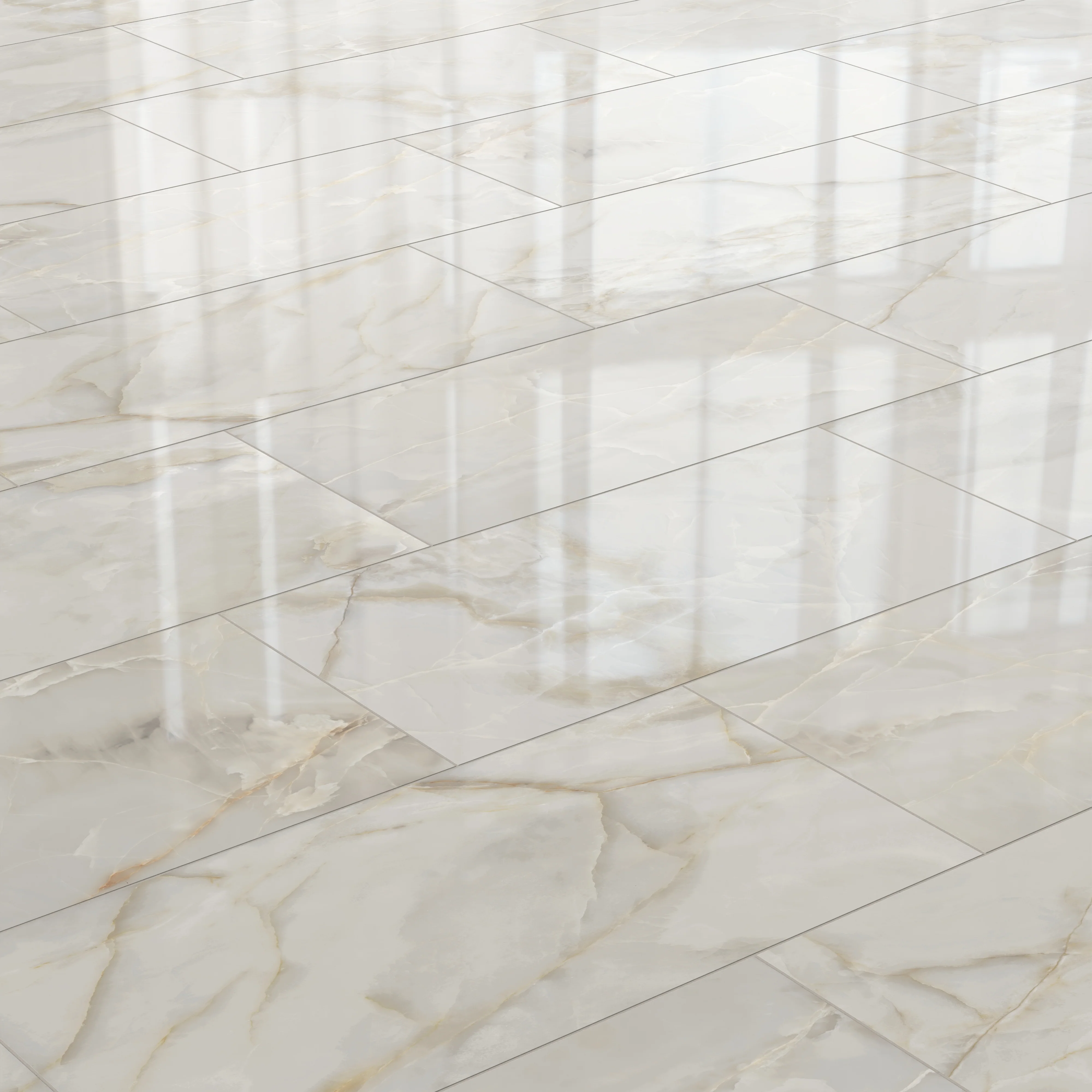 Astrid 24 x 48 Polished Porcelain Tile in Oyster - Image 7