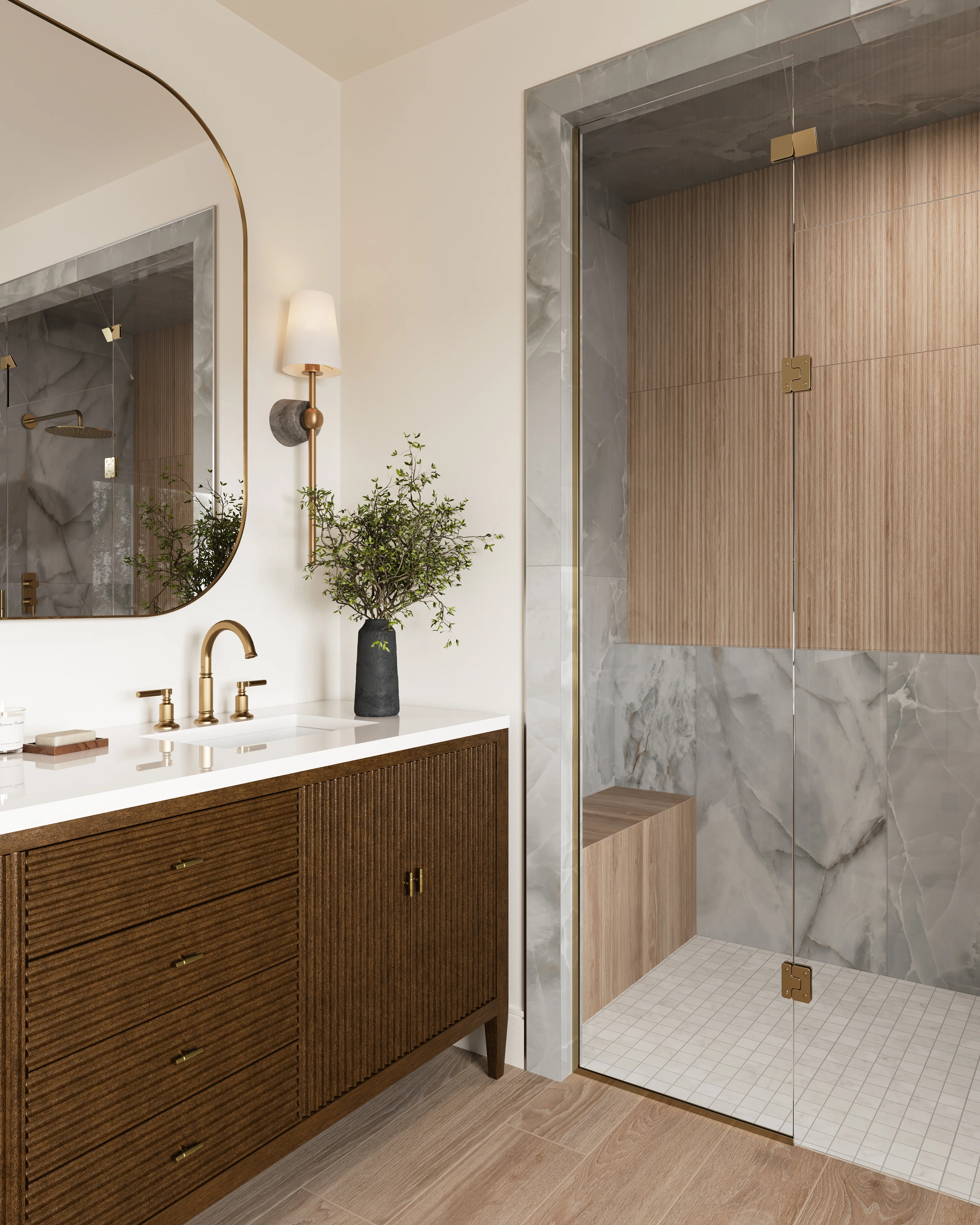 Astrid 24 x 48 Polished Porcelain Tile in Slate - Image 20
