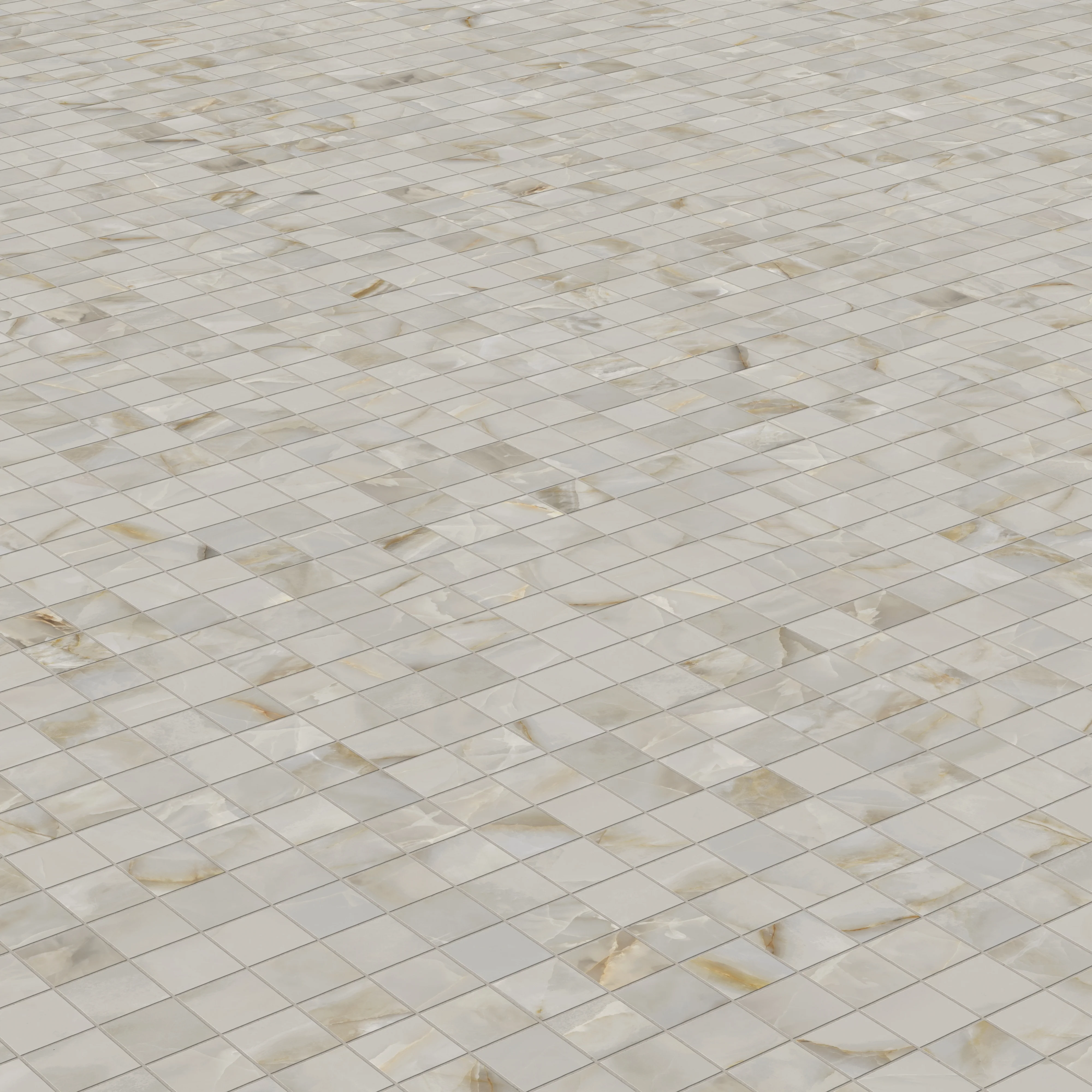 Astrid 2 x 2 Matte Porcelain Mosaic Tile in Oyster - Image 4