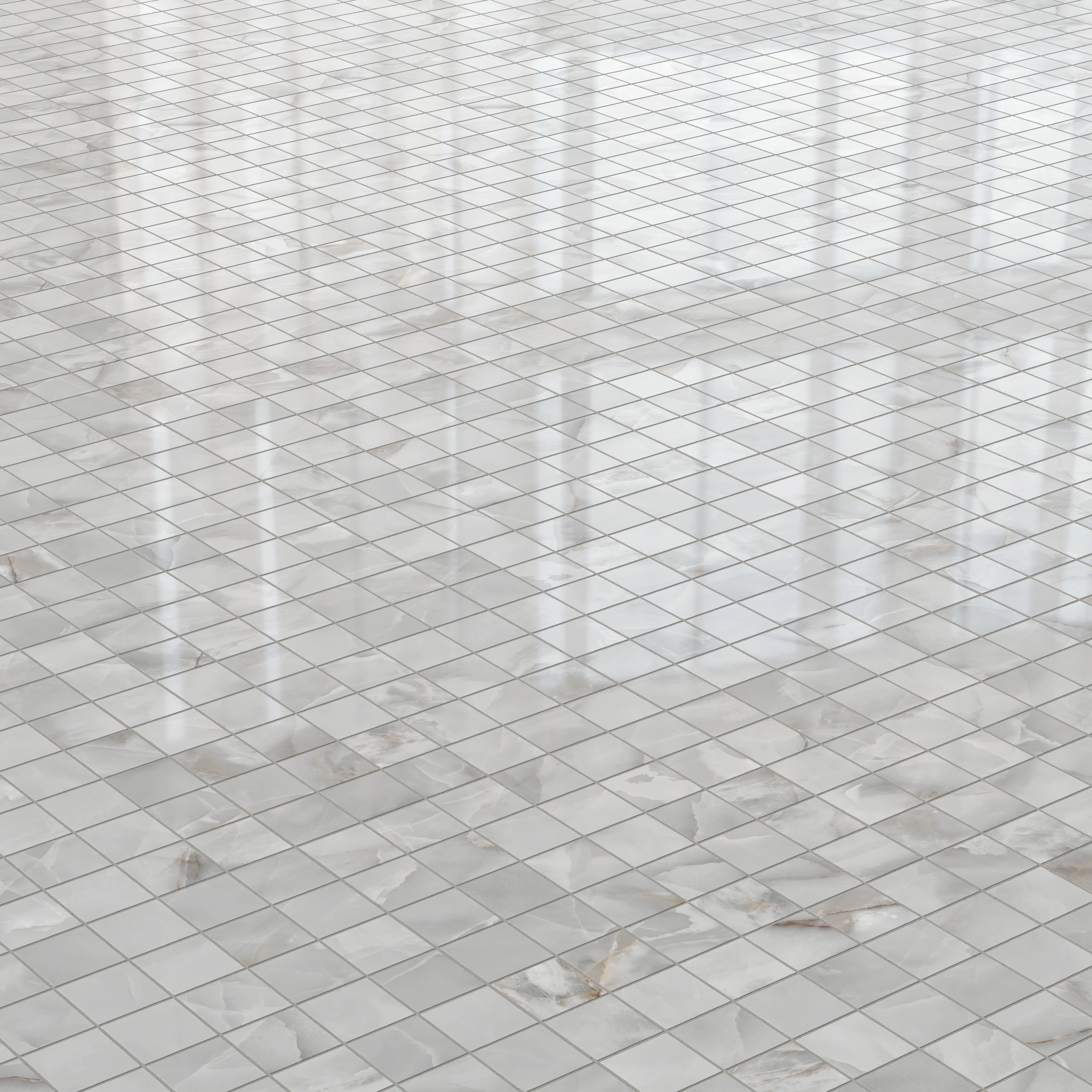 Astrid 2 x 2 Polished Porcelain Mosaic Tile in Slate - Image 3